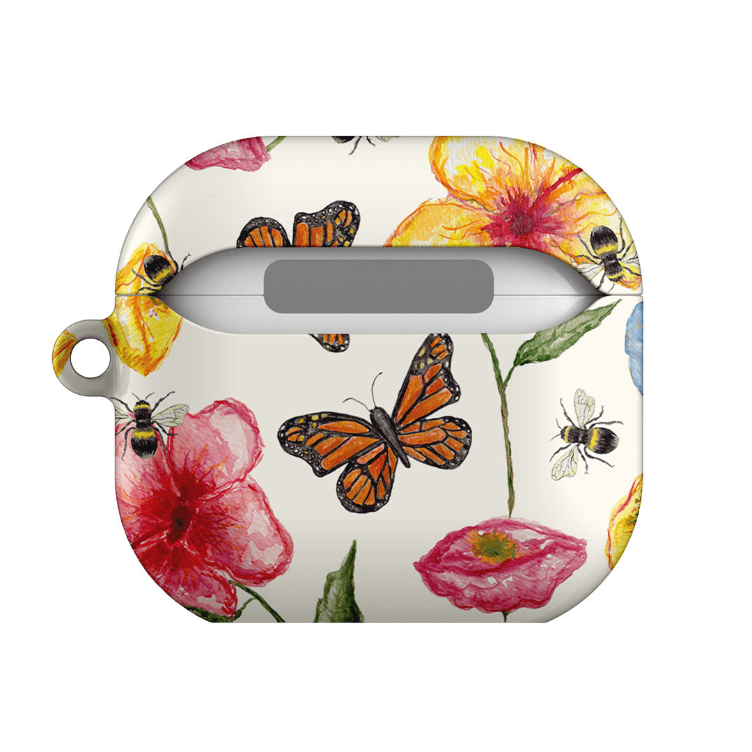 Butterfly & Bee AirPods Pro Case Cover - Cute Floral Design Protective Case for Apple AirPods Pro (1st/2nd Gen) - Perfect for Nature Lovers, Outdoor Activities & Spring Fashion Accessories