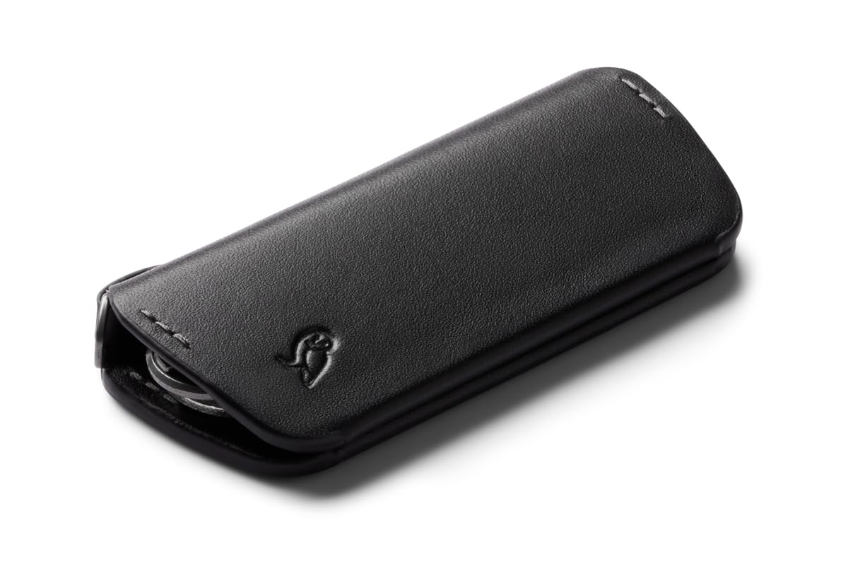 Bellroy Key Cover Plus – Third Edition | Premium Leather Key Holder for 4-8 Keys | Black | Perfect for Home, Office & Travel Organization