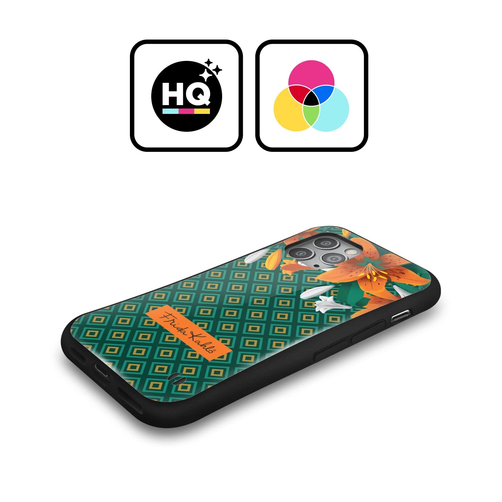 Frida Kahlo Lilies Flowers iPhone 12 Case - Officially Licensed Hybrid Cover for Apple iPhone 12 & iPhone 12 Pro - Perfect for Art Lovers & Unique Style Protection