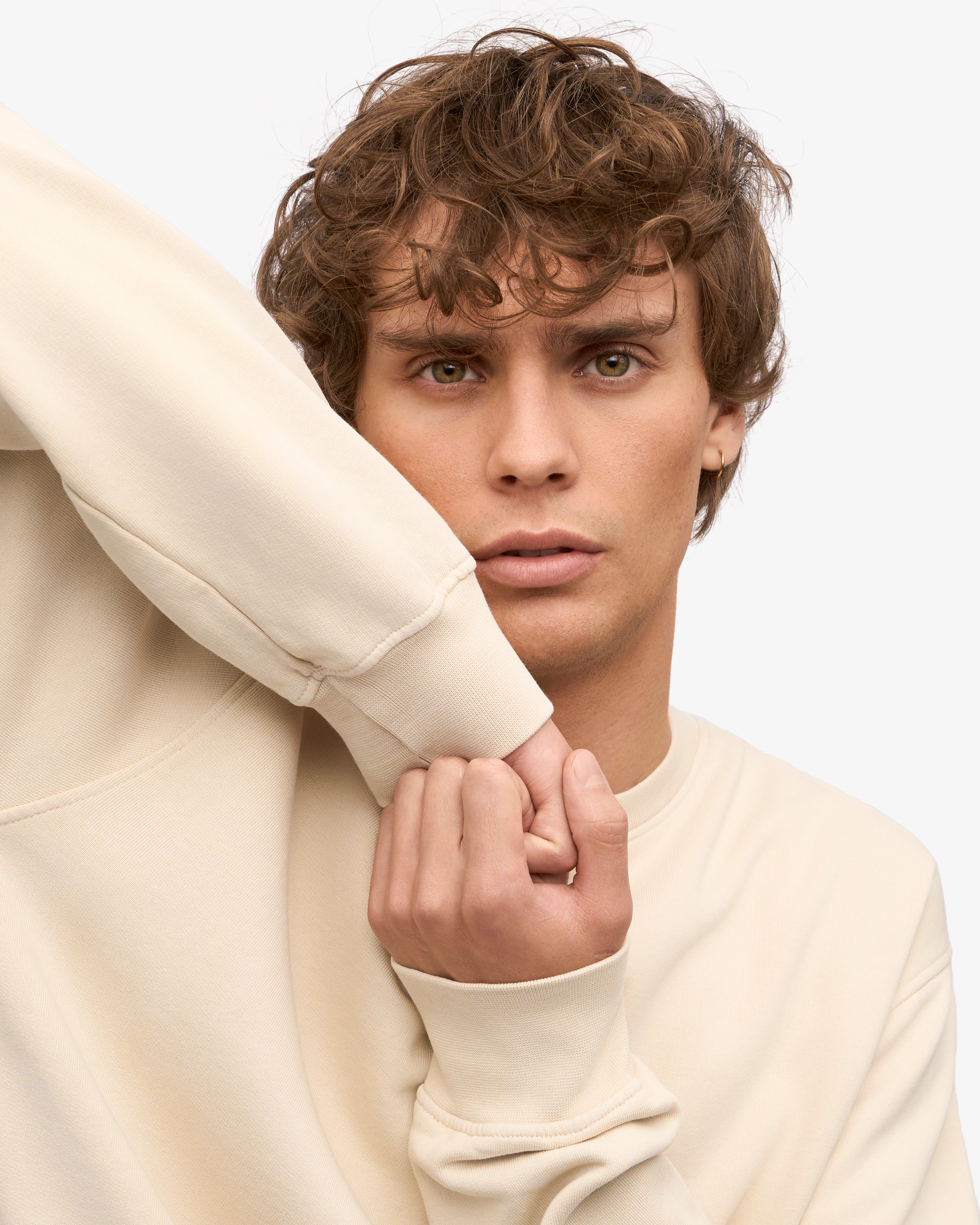 Classic Organic Cotton Crew Neck T-Shirt for Men - Soft & Comfortable Ivory White Tee - Perfect for Casual Wear, Layering & Everyday Outfits