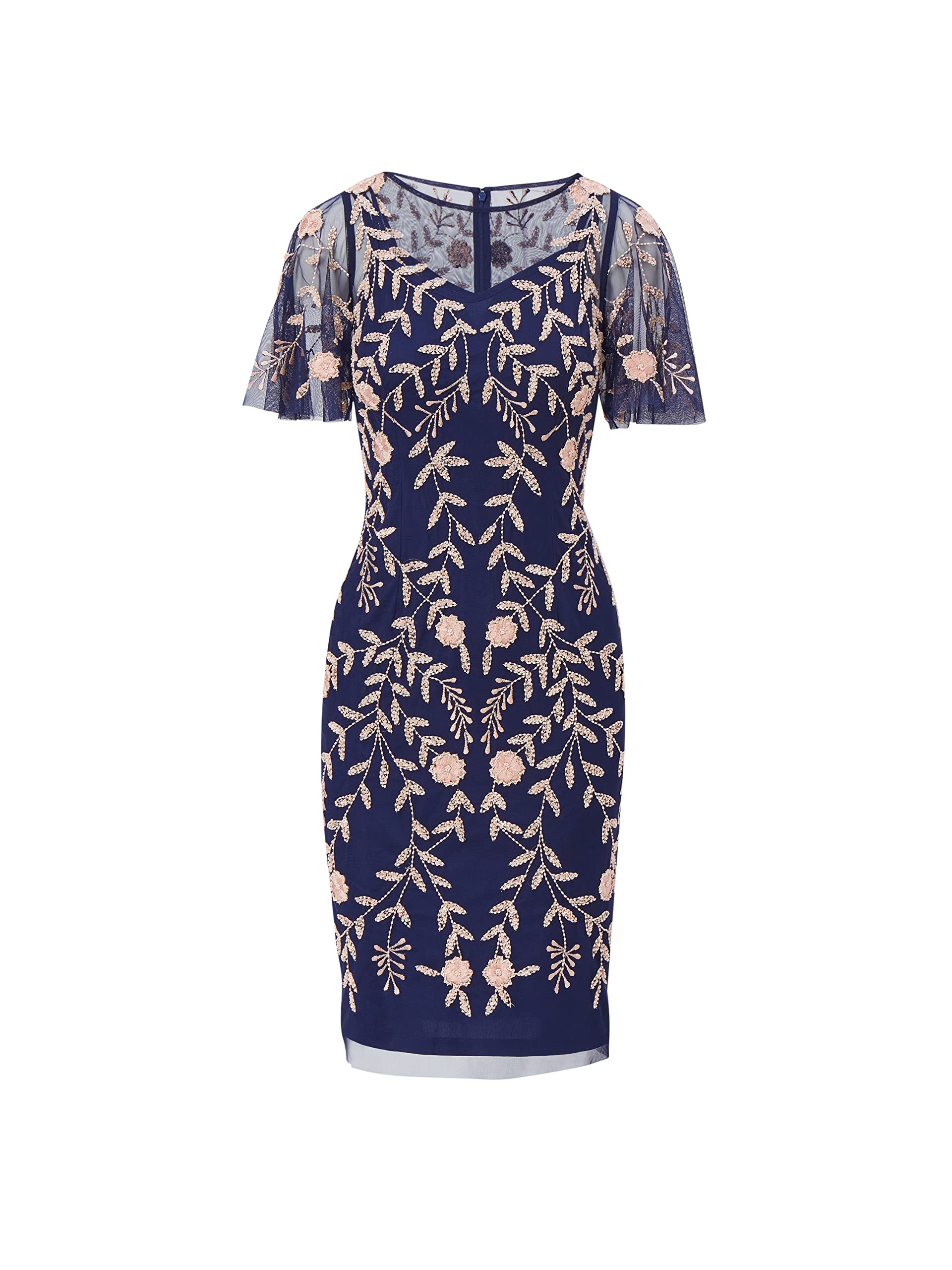 Adrianna Papell Women's Beaded Cocktail Short Dress - Perfect for Parties, Weddings & Evening Events