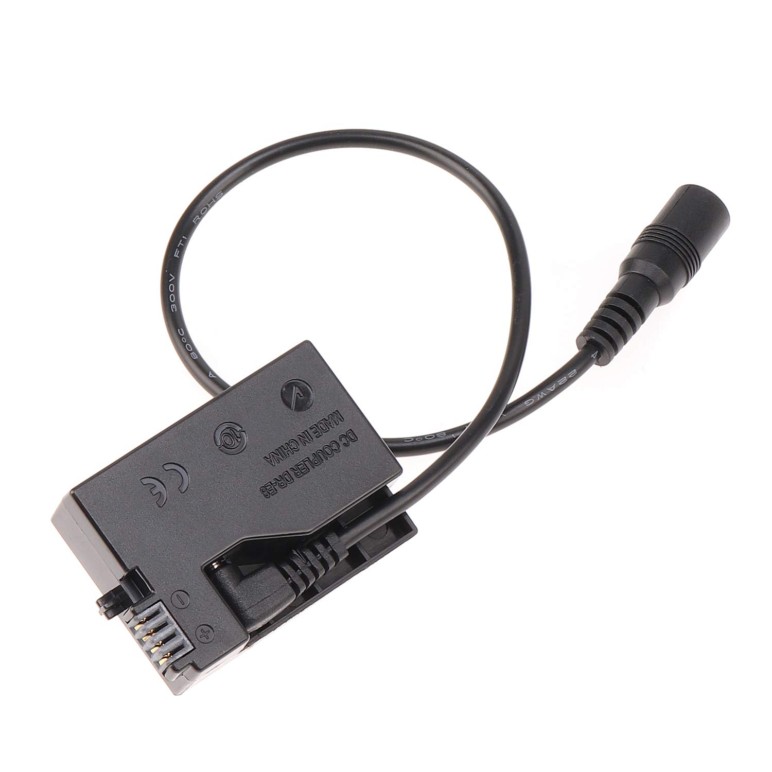 LP-E8 Dummy Battery DC Coupler Adapter for Canon EOS 550D 600D 650D 700D Kiss x7i x6 x5 x4 DSLR Cameras - Continuous Power Supply for Studio Photography & Video Recording