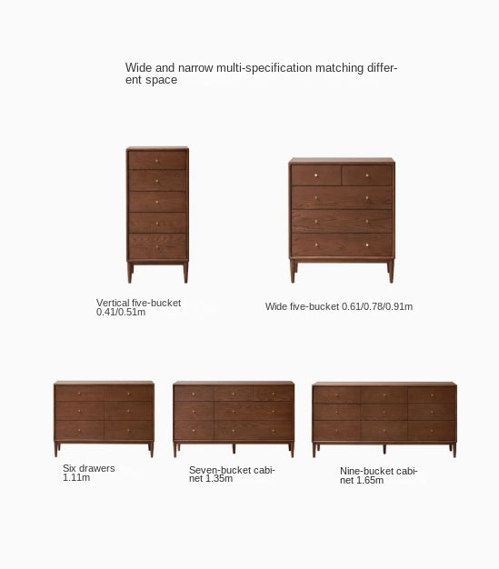 Solid Oak Wood Modern Chest of Drawers - 5-Drawer Dresser for Bedroom, Living Room & Office Storage - Stylish & Durable Furniture for Home Organization