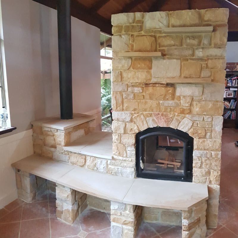 Temp Cast Masonry Heater - Indoor Fireplace for Home & Cabin - Perfect for Cozy Living Rooms, Bedrooms, and Winter Warmth