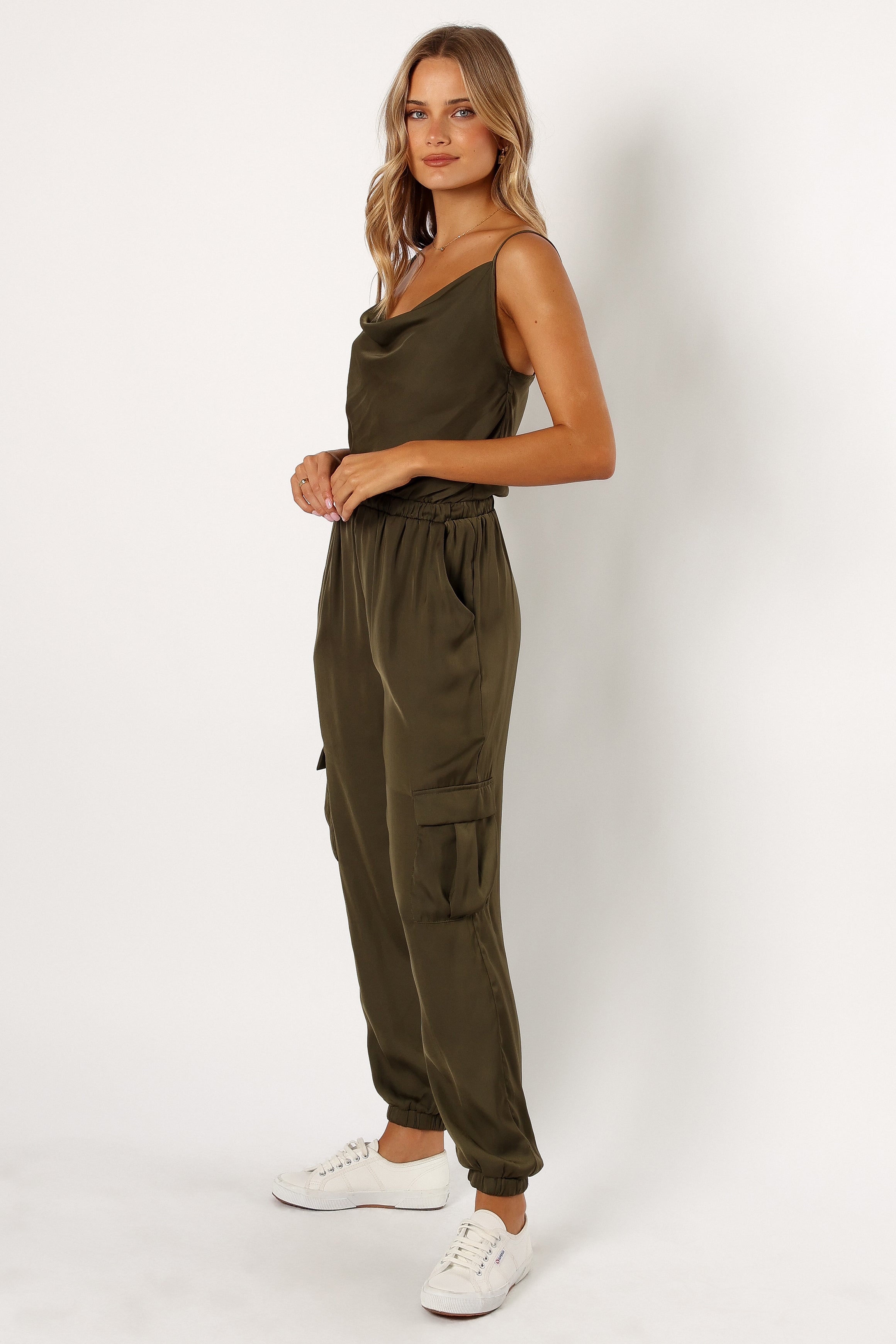 Jasleen Women's Olive Green Jumpsuit - Stylish One-Piece Outfit for Casual Wear, Parties & Travel