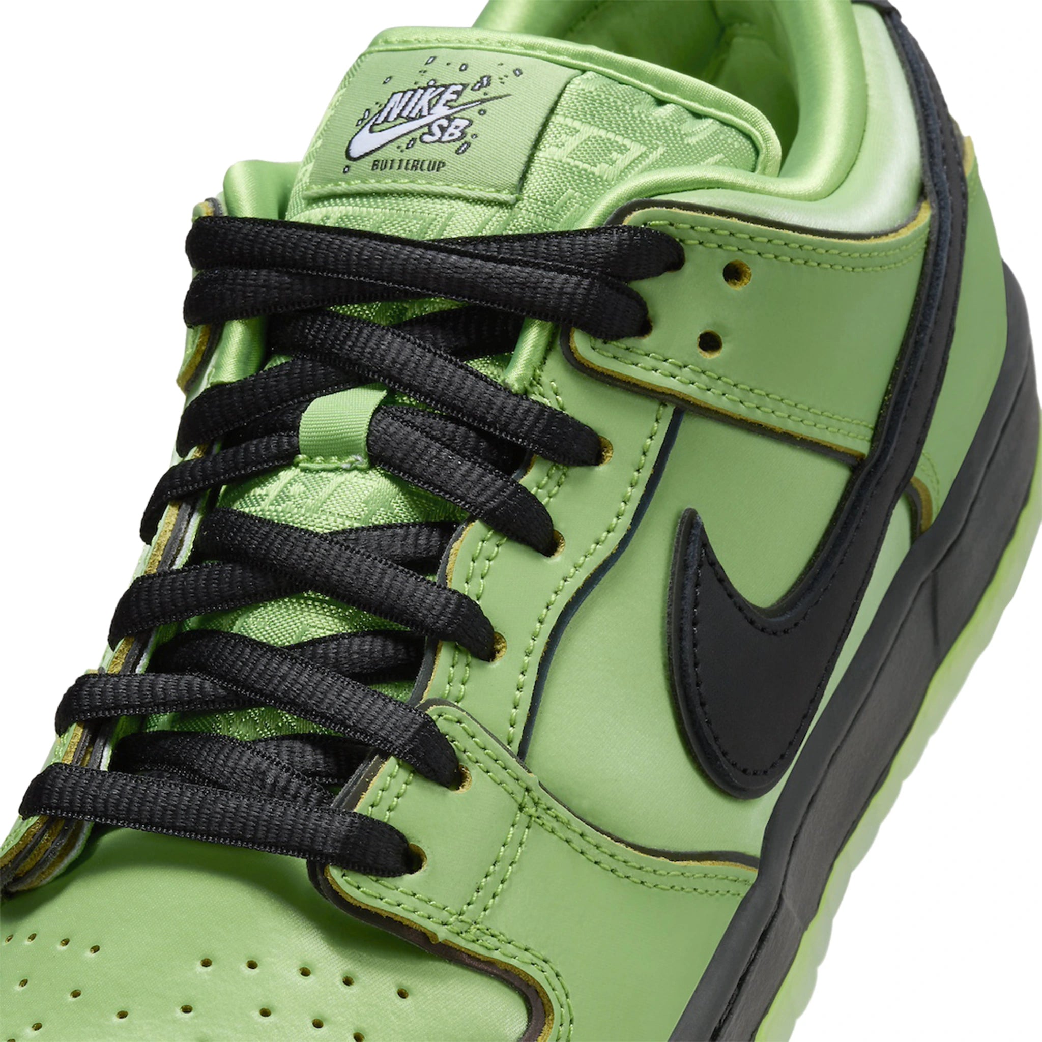 Powerpuff Girls x Nike SB Dunk Low Buttercup Sneakers - Limited Edition Cartoon Collaboration Shoes for Women & Men - Perfect for Skateboarding, Streetwear Fashion & Collectors