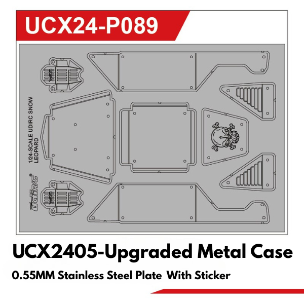 UDIRC UCX2405 1/24 Scale 4WD RC Rock Crawler Car with Brushed Motor - Ready to Run (RTR) - Perfect for Indoor Off-Road Racing and Backyard Crawling Adventures