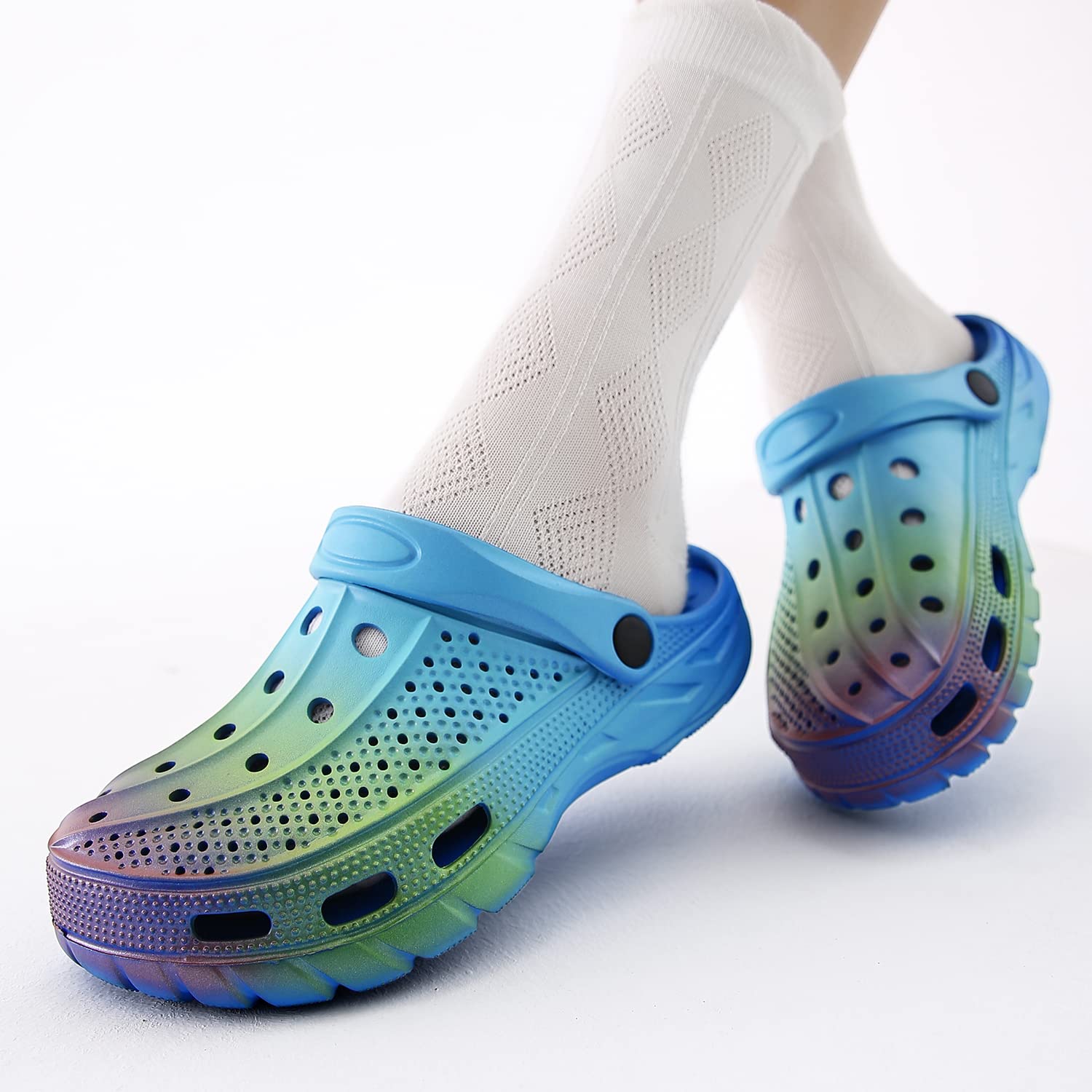 ChayChax Arch Support Clogs for Men & Women - Slip-On Garden Shoes with Removable Cushion Footbed - Comfortable Outdoor Beach Slippers for Walking, Gardening & Relaxation