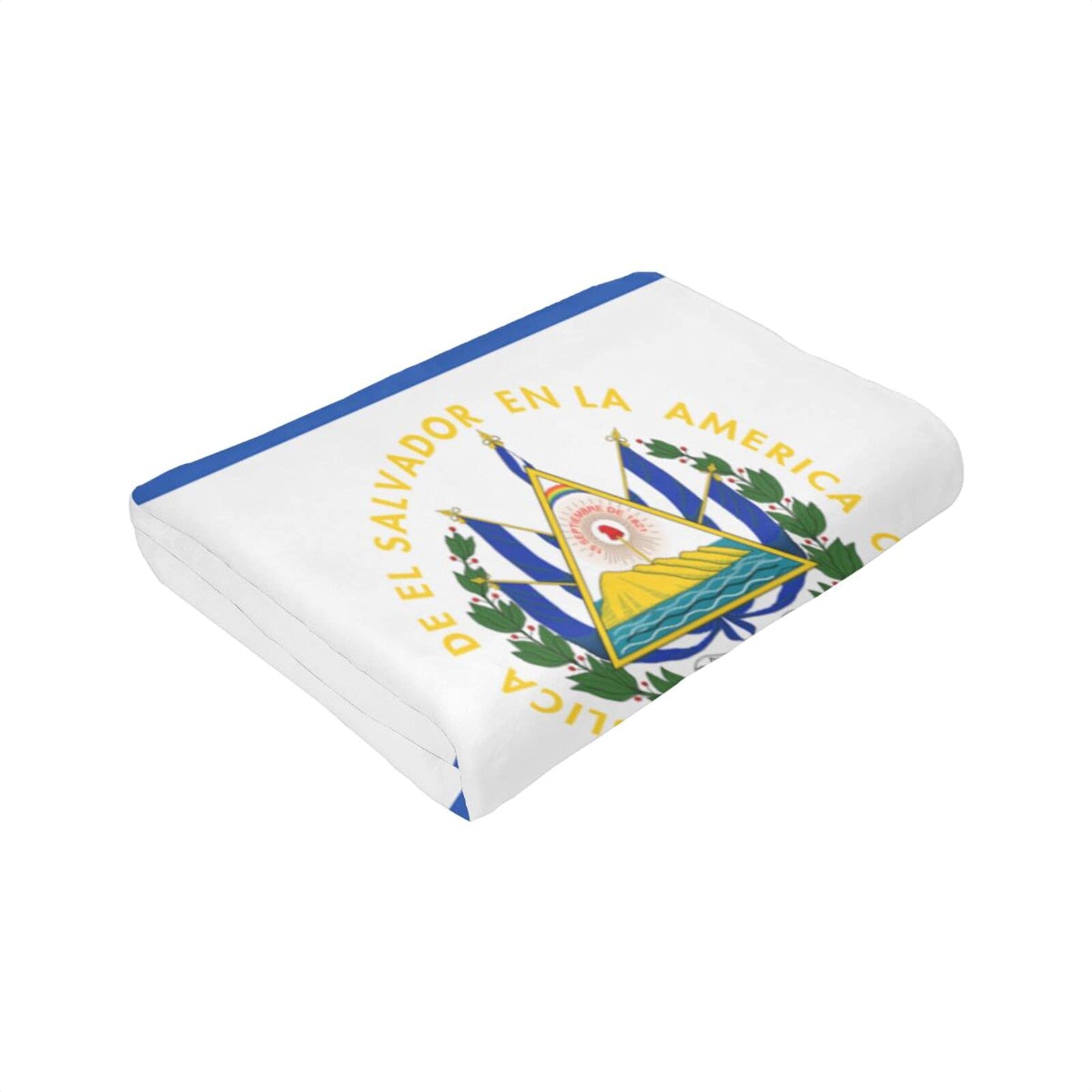 El Salvador Flag Flannel Fleece Throw Blanket - Soft & Warm Blanket for Bed, Sofa, Living Room - Perfect for Cozy Nights, Camping & Home Decor