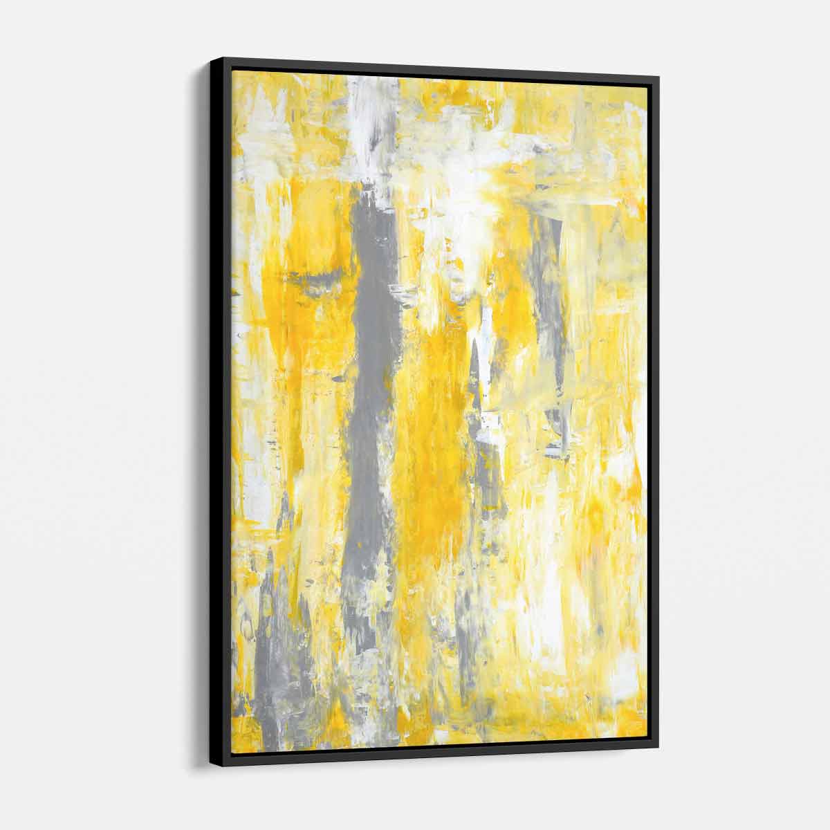 Yellow Abstract Wall Art Canvas Painting - Modern Home Decor for Living Room, Bedroom & Office | 6925