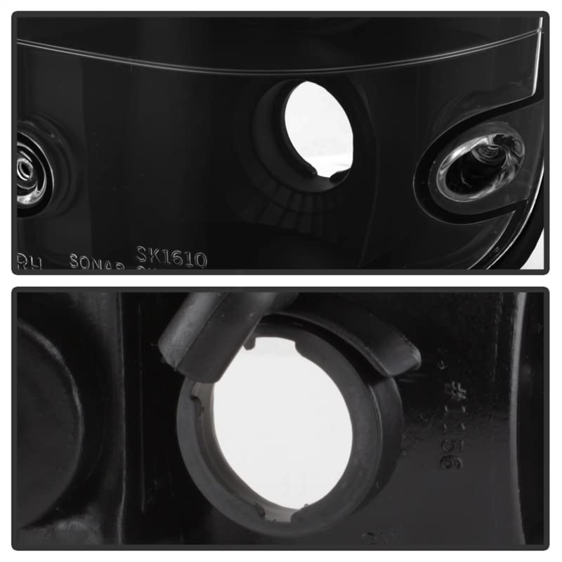 Spyder Auto 5007988 Euro Style LED Tail Lights - Black/Clear Smoke Lens - Compatible with [Vehicle Model] - Enhances Rear Visibility & Style for Night Driving