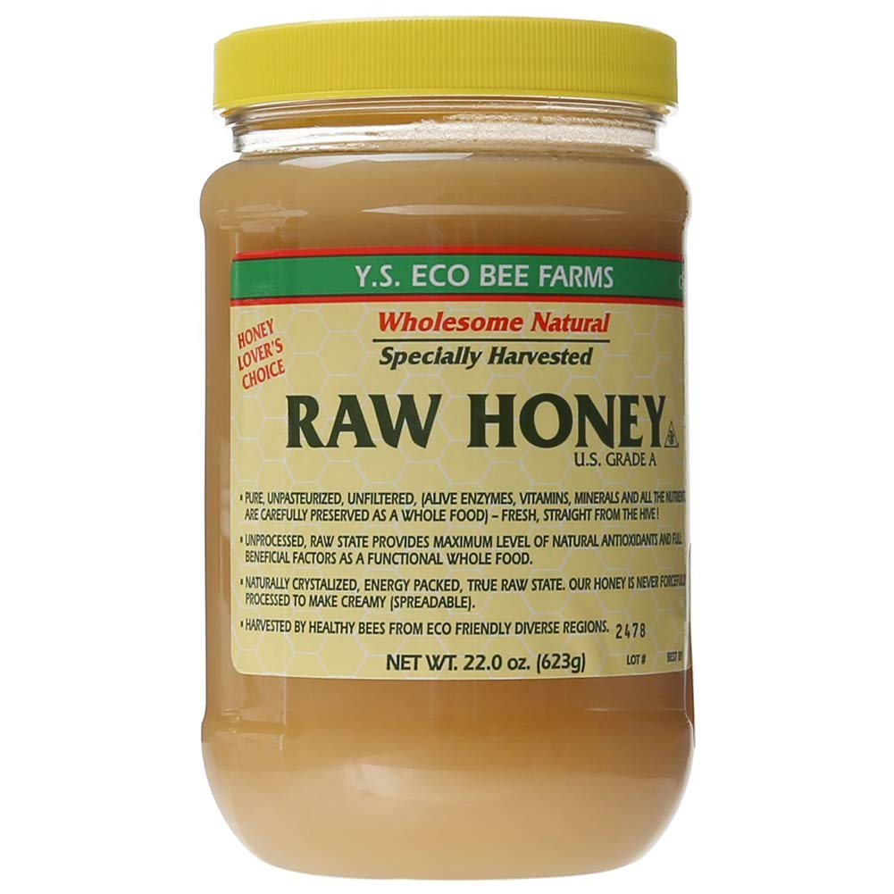 Y.S. Eco Bee Farms Raw Honey - 22 oz (9-Pack) | Pure, Unfiltered & Unprocessed | Perfect for Tea, Baking & Natural Remedies