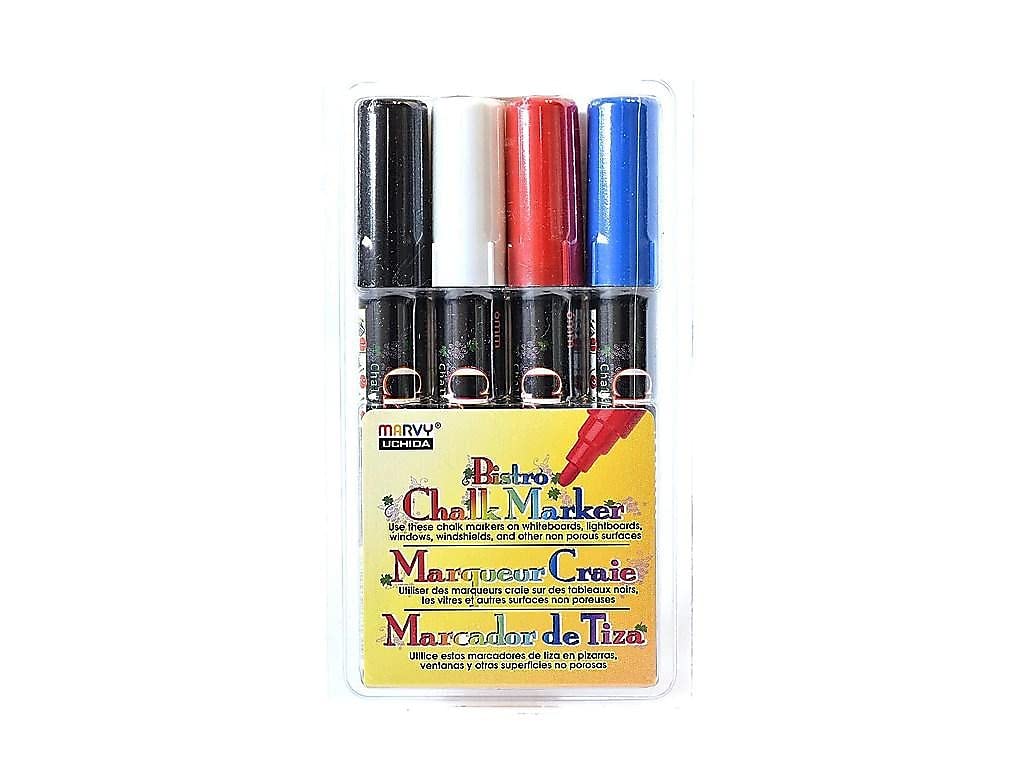 UCH4804C Marvy Bistro Chalk Marker - Non-Toxic Liquid Chalk Pen for Chalkboards, Windows, Signs & DIY Crafts - Perfect for Restaurants, Cafes, Classrooms & Home Decor