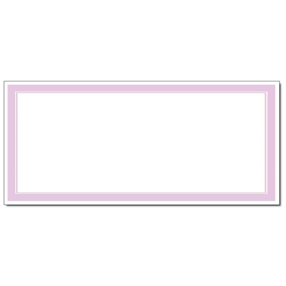 Pastel Orchid Basic Border Laser & Inkjet Envelopes - 25 Pack for Wedding Invitations, Business Correspondence & Greeting Cards