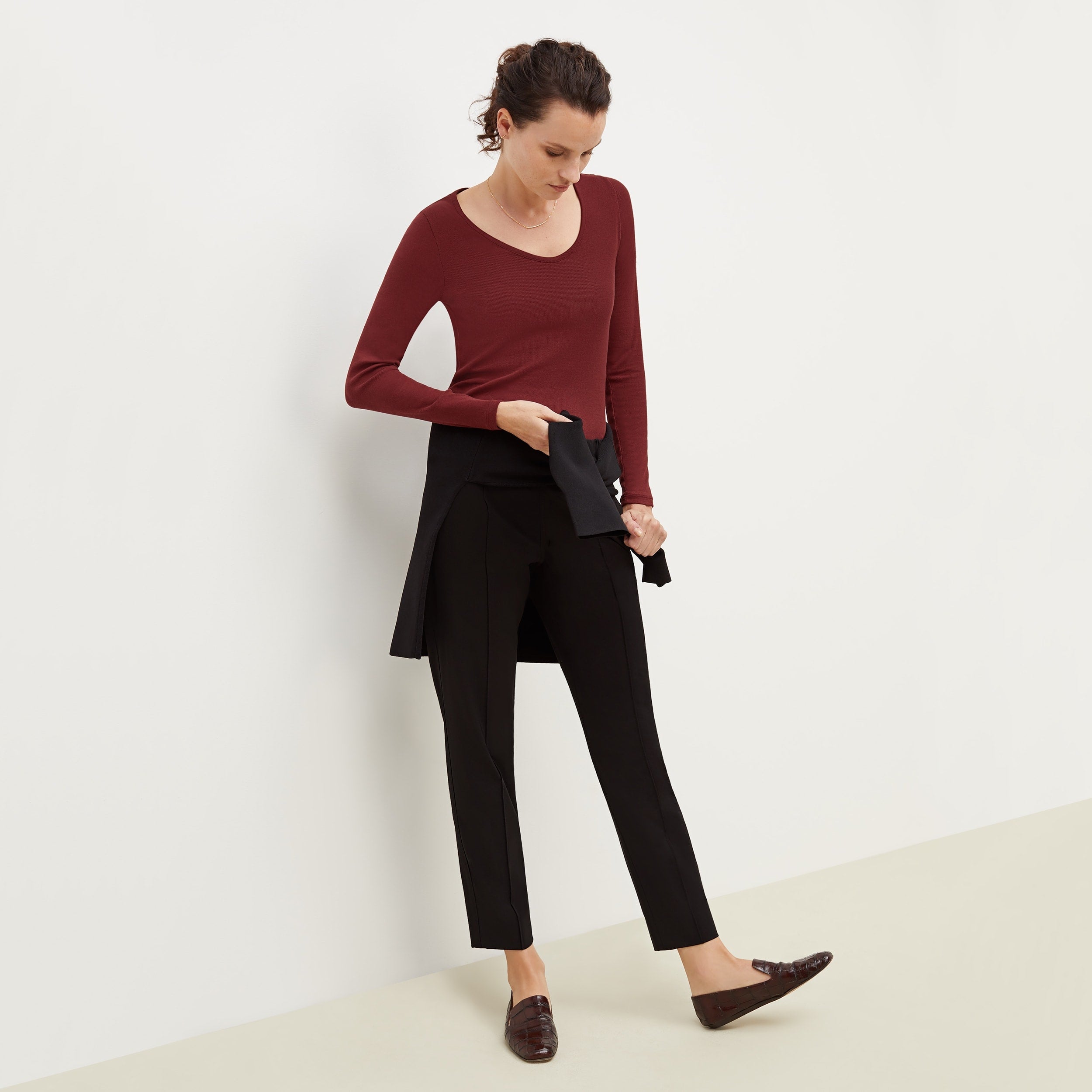 Colby Travel Pants for Men - OrigamiTech Stretch Wrinkle-Free Black Dress Pants for Business & Casual Wear - Perfect for Office, Commuting, and Travel