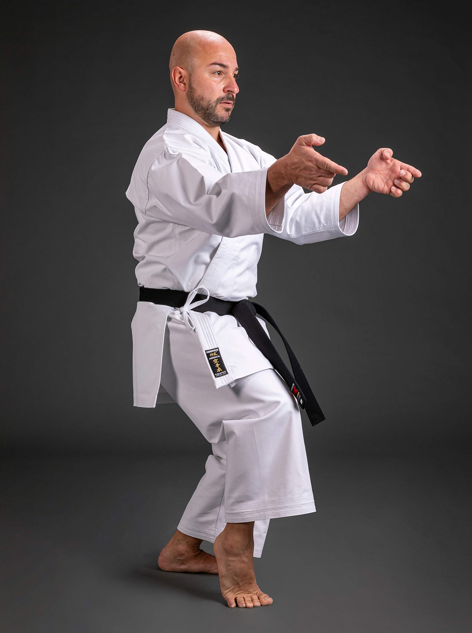 Authentic American Karate Gi Uniform - 100% Cotton White Martial Arts Outfit for Training & Competitions | Durable & Comfortable for Kids & Adults