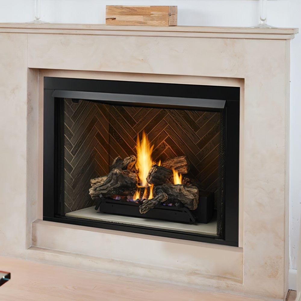 Monessen Lo Rider 32 Inch Vent Free Gas Firebox - Clean Face Design (LCUF32CR) - Perfect for Living Rooms, Bedrooms & Indoor Heating