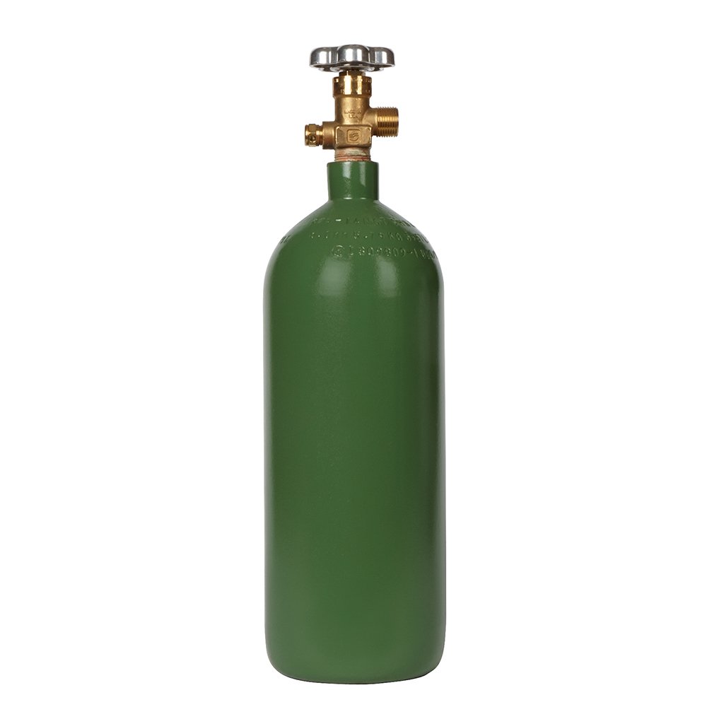20 cu ft Steel Oxygen Cylinder with CGA540 Valve - Medical & Industrial Grade Portable Oxygen Tank for Welding, Emergency Use & Home Healthcare