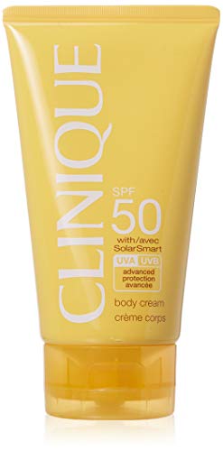 Clinique SPF 50 Solar Smart Body Cream - 5 oz Sun Protection Moisturizer for Face & Body | Daily UV Defense for Outdoor Activities