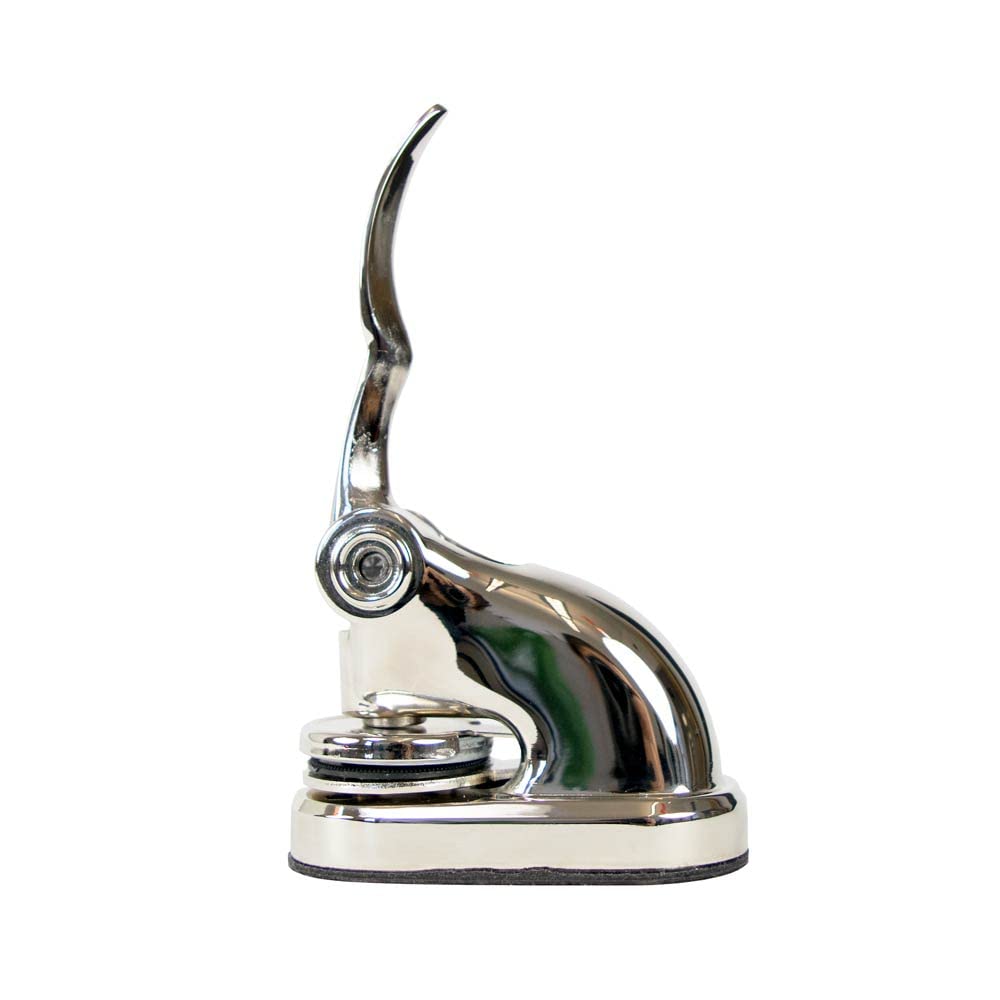 Personalized Ex Libris Book Embosser with Your Name - Scales of Justice Chrome Desk Seal for Lawyers, Book Lovers & Collectors - Perfect for Bookplates, Certificates & Legal Documents
