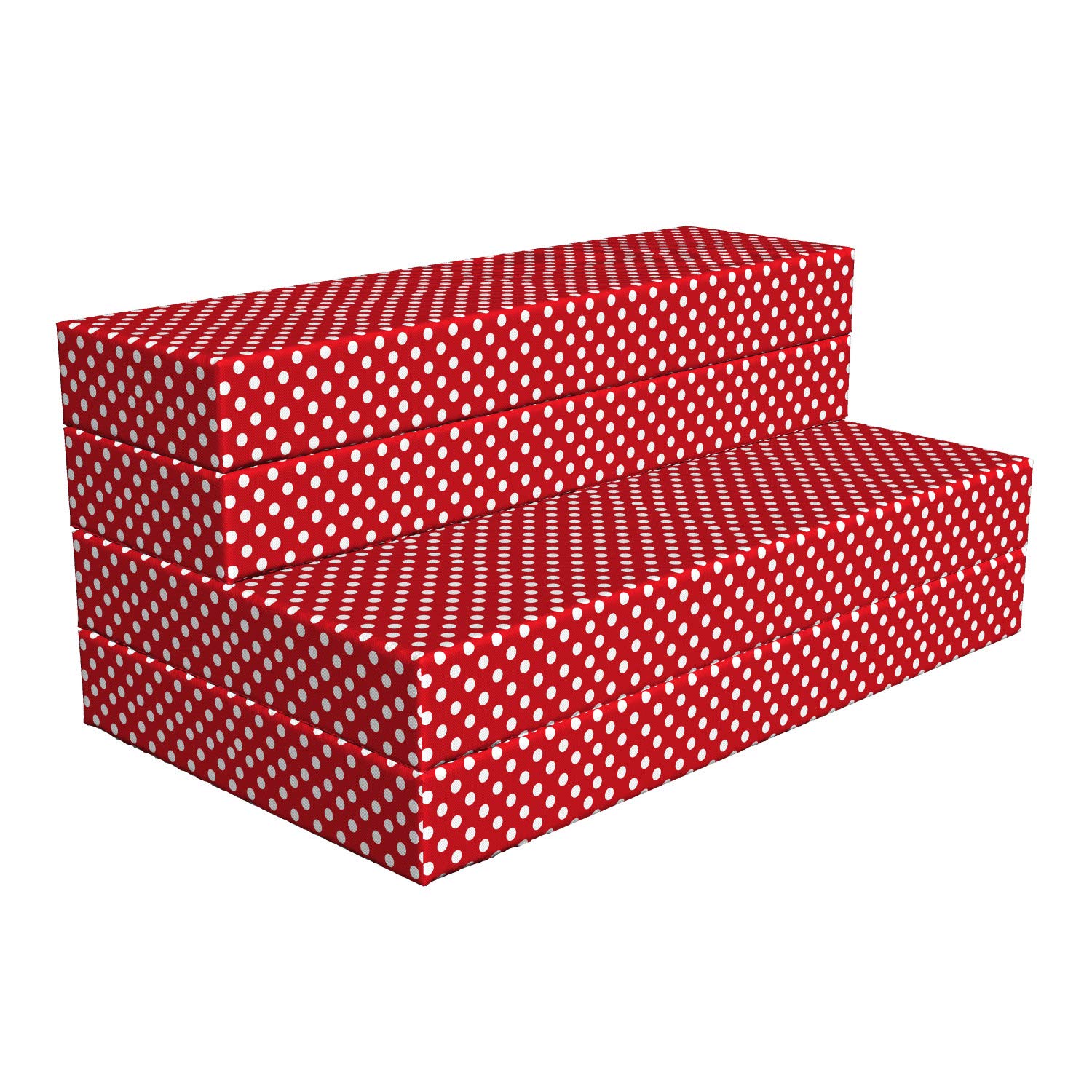 Ambesonne Retro Foldable Mattress - Polka Dot Design, 78.7