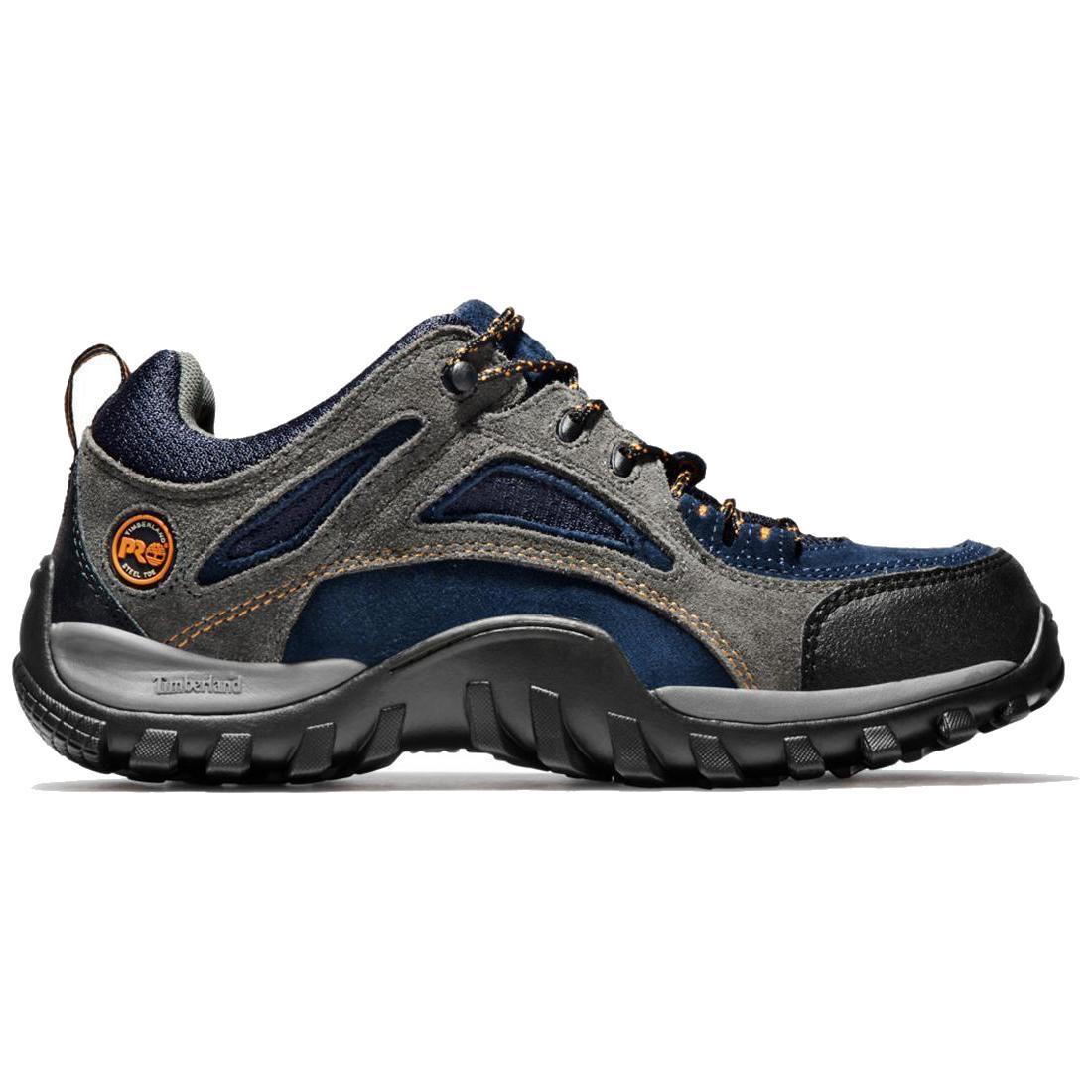 Steel Toe Work Boots for Men - Waterproof & Slip Resistant Safety Shoes - Heavy Duty Construction Work Boots for Outdoor, Industrial & Warehouse Jobs (Blue)