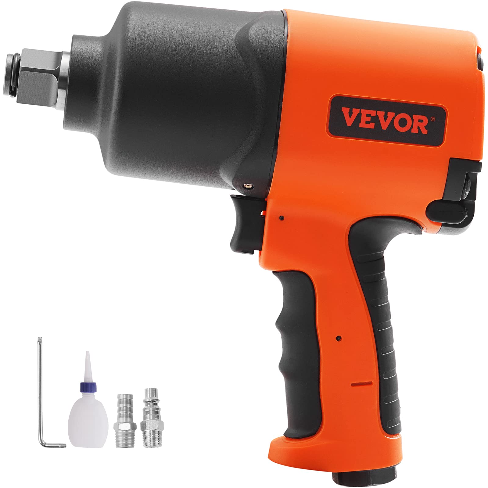 VEVOR 3/4-Inch Drive Air Impact Wrench - 1870ft-lbs Nut-Busting Torque, Heavy Duty Composite Pneumatic Impact Gun for Auto Repair, Tire Changes & Industrial Maintenance (Perfect for Mechanics & DIY Car Enthusiasts)
