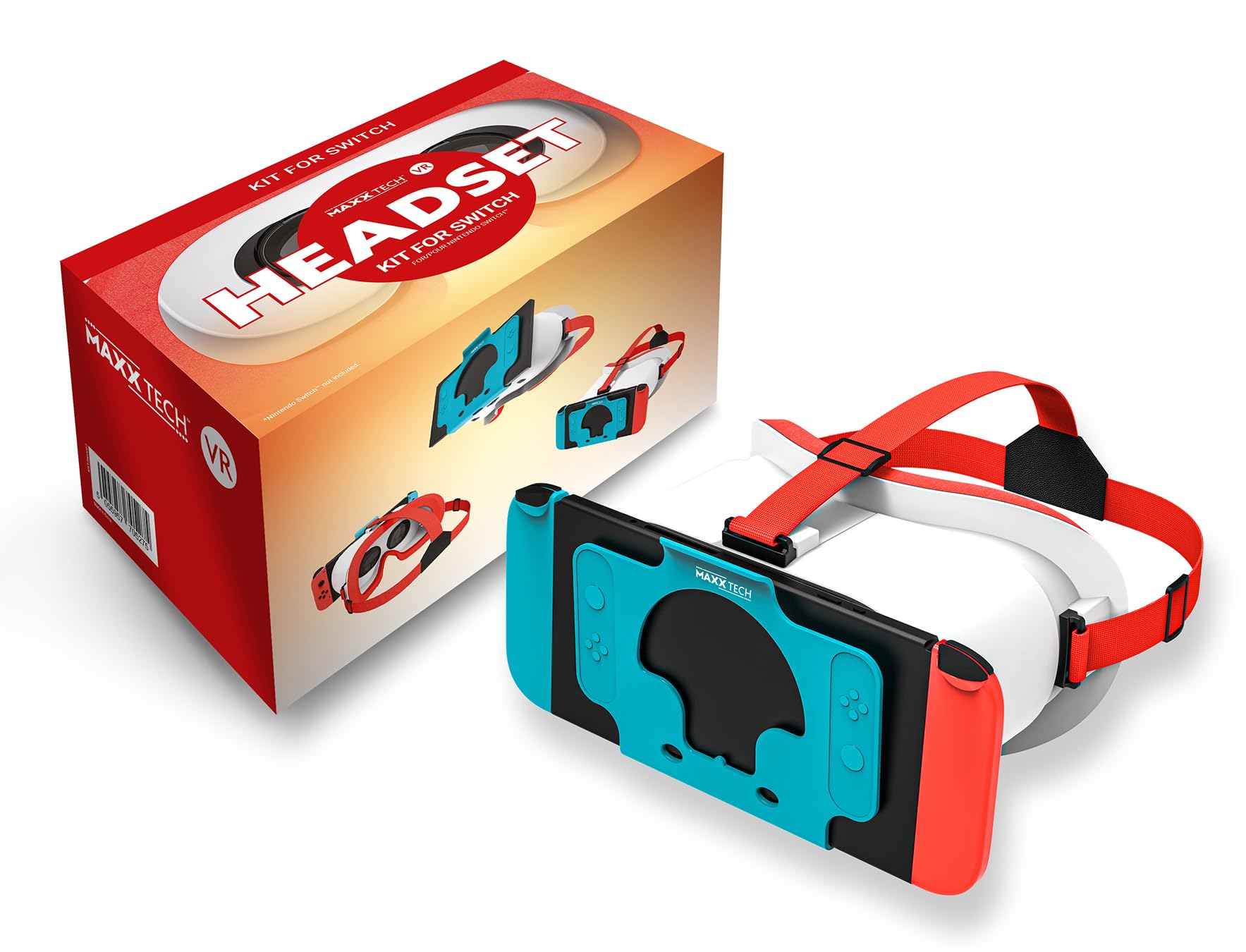 Maxx Tech VR Switch Headset V2 - Compatible with Nintendo Switch & Switch OLED - Adjustable Lenses & Comfortable Head Strap for VR Games - Perfect for Zelda: Breath of the Wild, Super Smash Bros, Super Mario Odyssey - Immersive Gaming Experience at Home