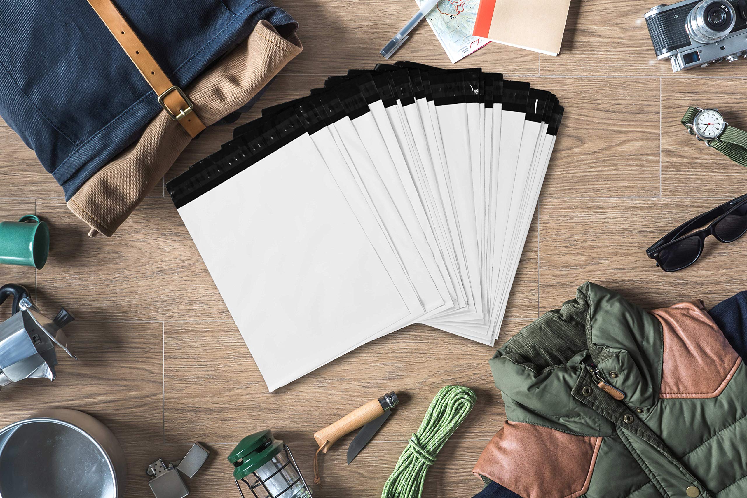 1000 Pcs 9x12 Inches Self-Sealing Poly Mailer Envelopes - 2.35 MIL Thick Waterproof & Tear-Proof Shipping Bags with Privacy Protection - Perfect for Ecommerce, Online Stores, Mailing Packages, and Secure Document Delivery