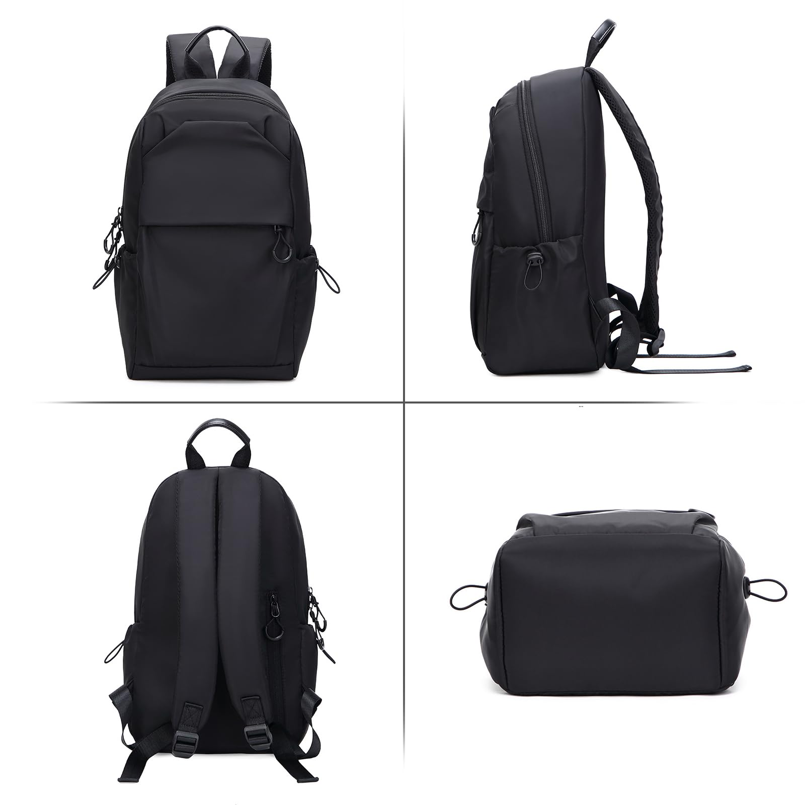 Lightweight Waterproof Hiking Backpack for Women & Men - Travel & Daypack - Black