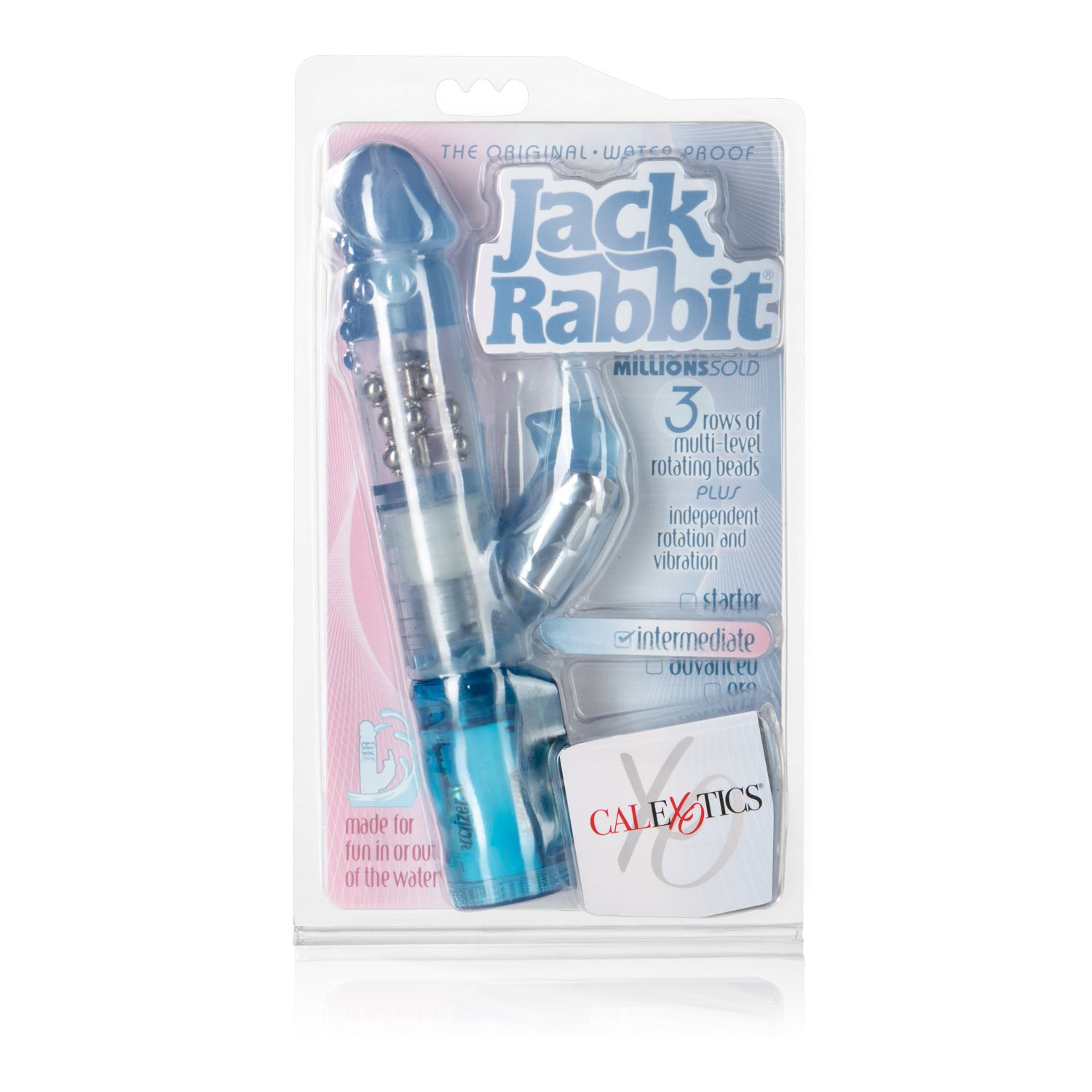 Waterproof Jack Rabbit Vibrator with Rotating Shaft - Dual Stimulation G Spot & Clitoral Massager - Adult Sex Toy for Couples - Blue - Perfect for Solo Play & Partnered Intimacy