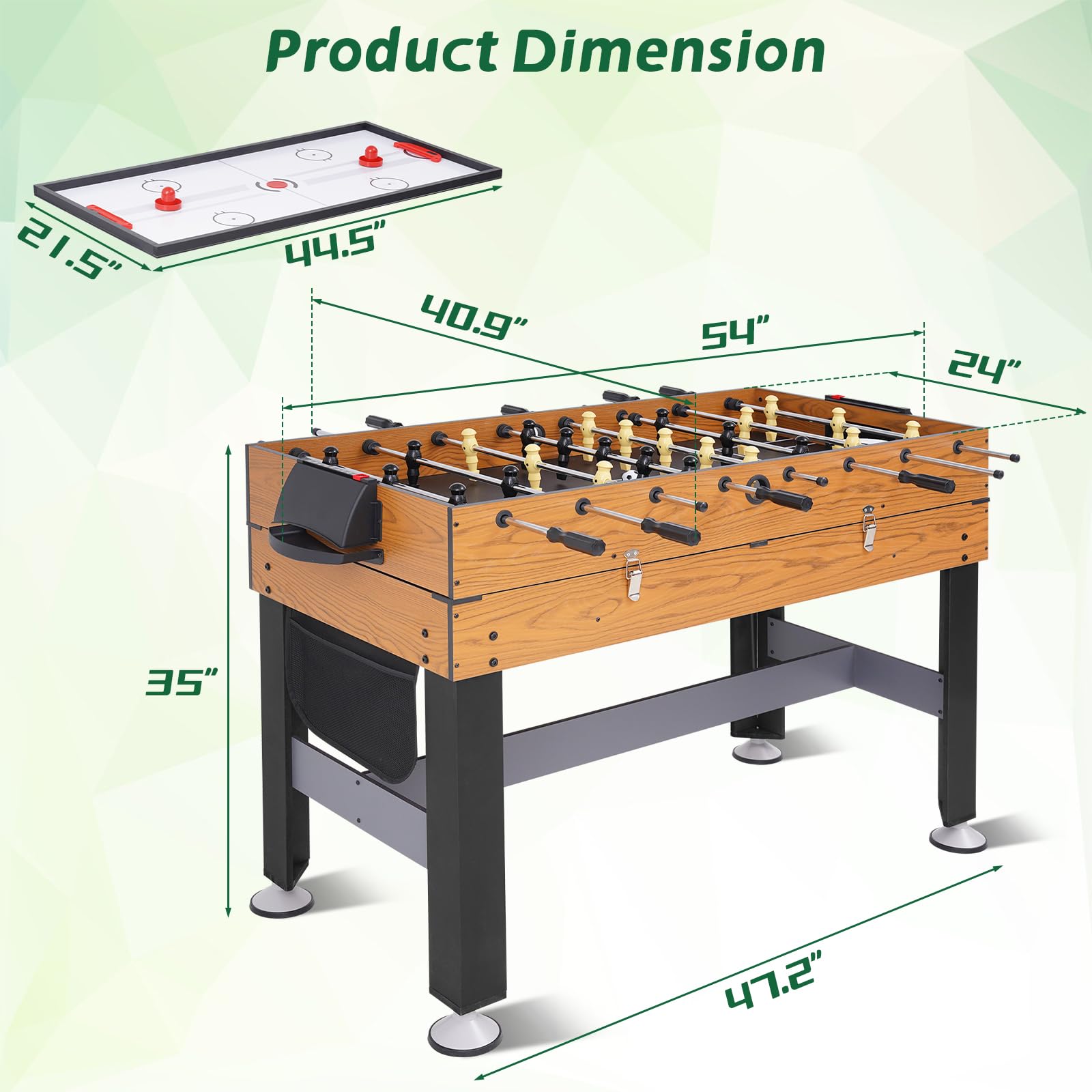 4-in-1 Multi Game Table for Adults - 54