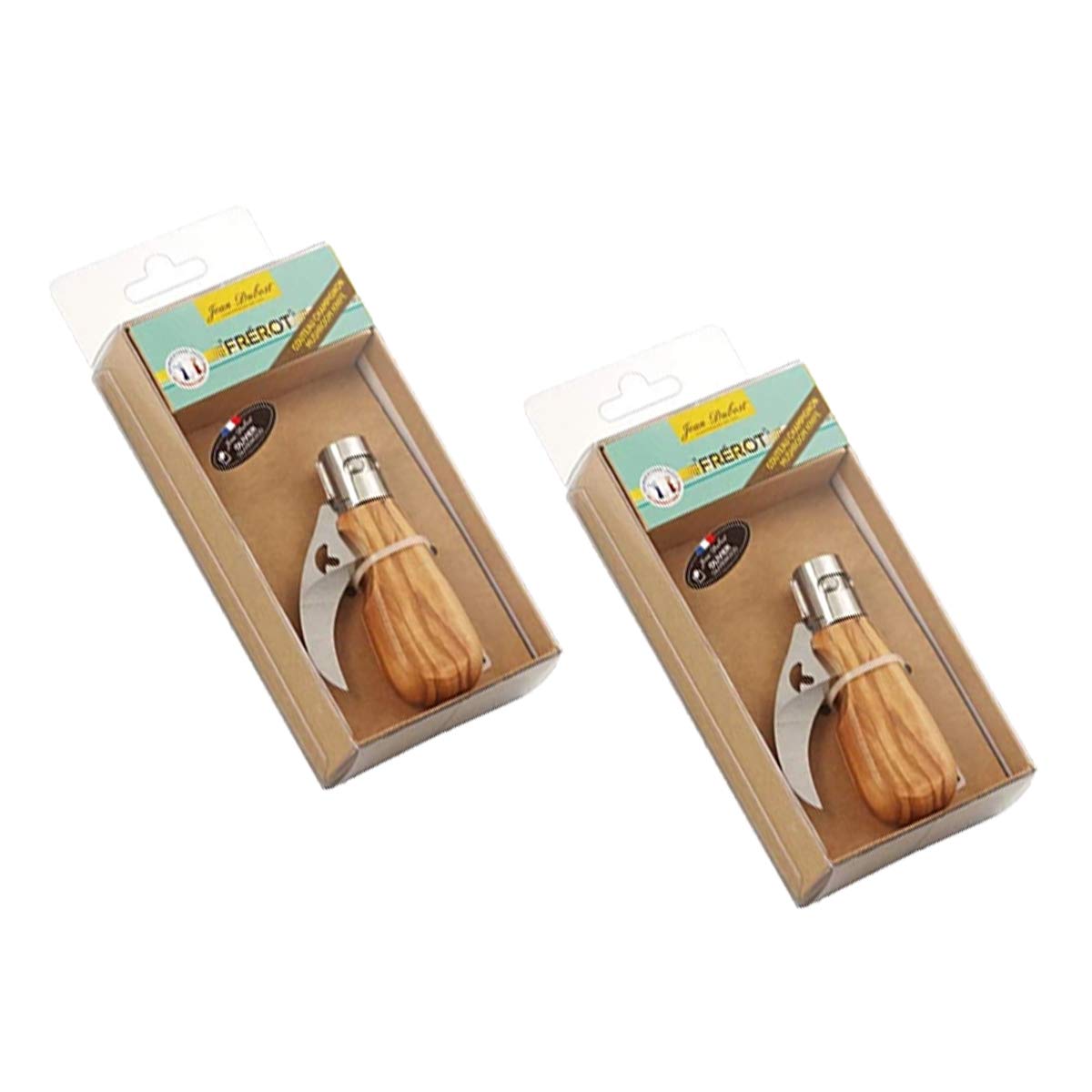 Vintage Laguiole French Handmade Mushroom Pocket Cutlery Set (2-Piece) - Perfect for Camping, Picnics & Outdoor Dining