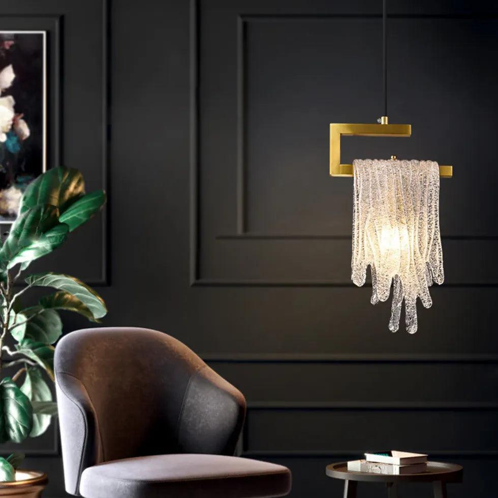 Stylish Gold Crystal Chandelier - Elegant Dining Room Pendant Light Fixture for Formal Dining, Wedding Decor & Luxury Home Lighting