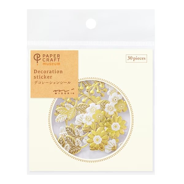 Midori DESIGNPHIL Decorative Stickers for Paper Craft, Scrapbooking & Museum Foil Art – Perfect for DIY Projects, Journaling & Gift Wrapping