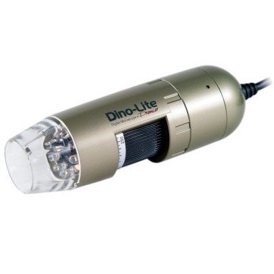 Dino-Lite AM4111T-MS22B 1.3MP 10x-50x & 220x Magnification Handheld Digital Microscope with Adjustable Gooseneck Stand - Perfect for Coin Collecting, Jewelry Inspection, and Electronics Repair