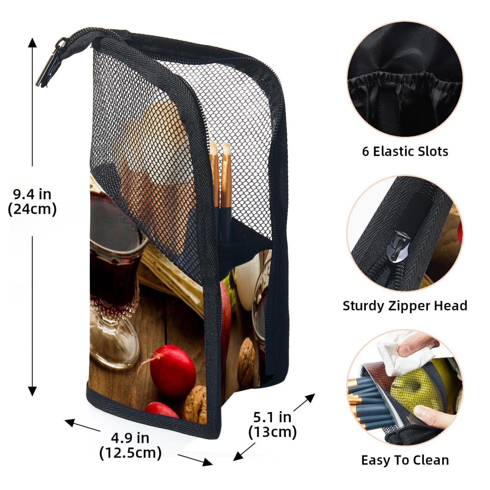 12-Piece Makeup Brush Organizer Bag with Portable Case - Premium Cosmetic Brush Holder for Travel & Home Storage - Ideal for Makeup Artists, Beauty Enthusiasts & On-the-Go Touch Ups