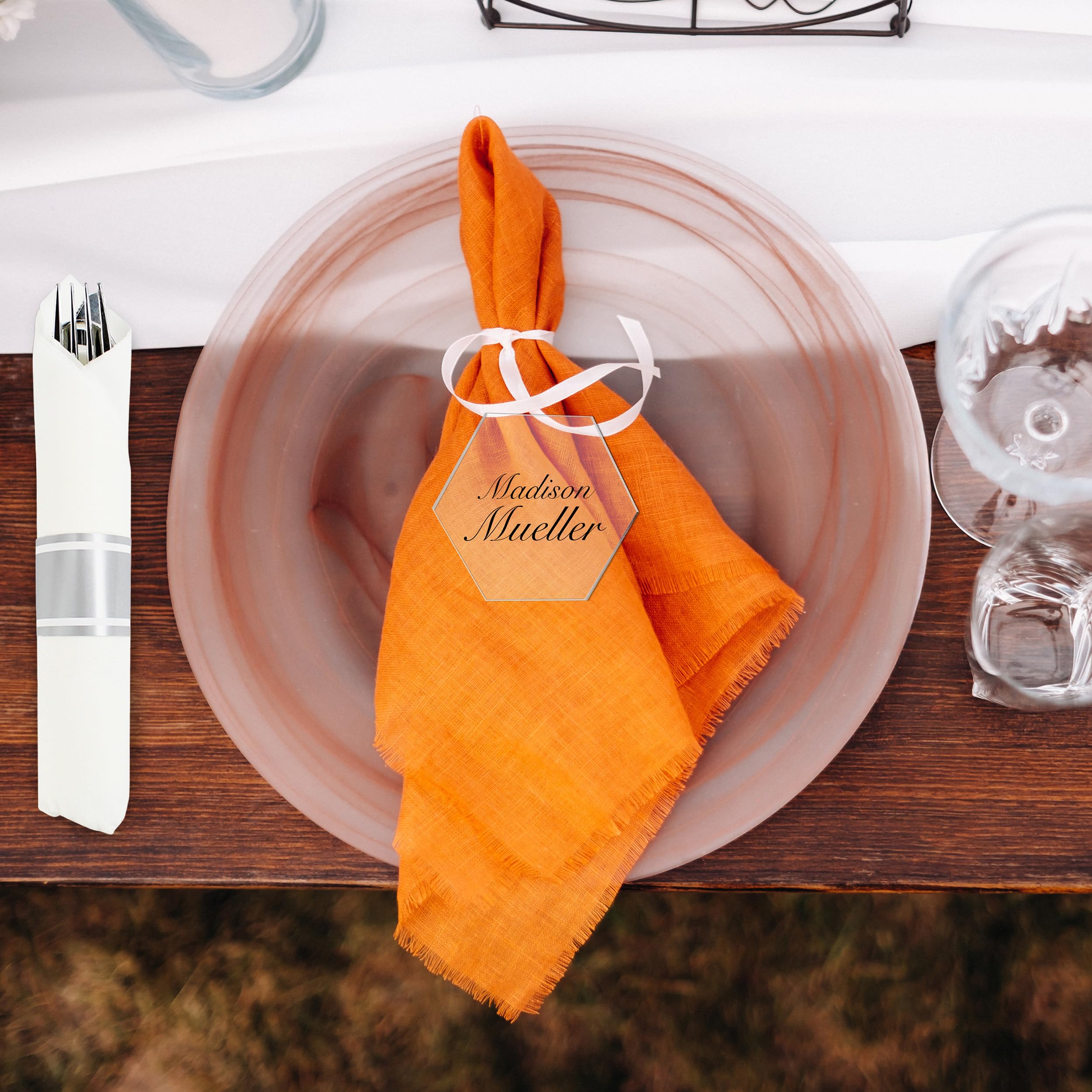 Premium 300-Piece Silver Plastic Cutlery Set - Individually Wrapped Disposable Utensils with Napkins for Weddings, Parties & Events | Elegant & Hygienic Dining Solution for Catering, Picnics & Large Gatherings