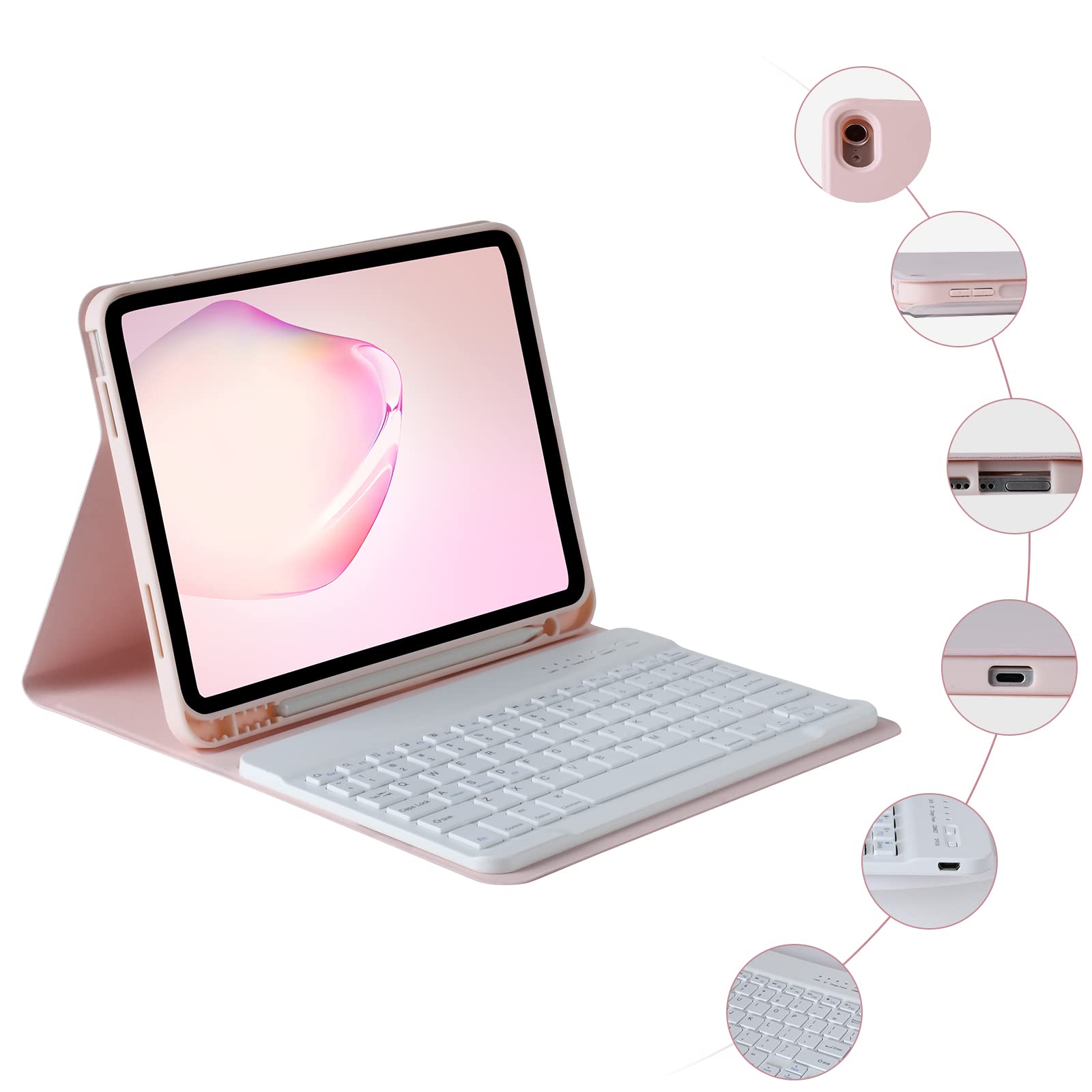 BQSS iPad 10th Gen Keyboard Case 10.9