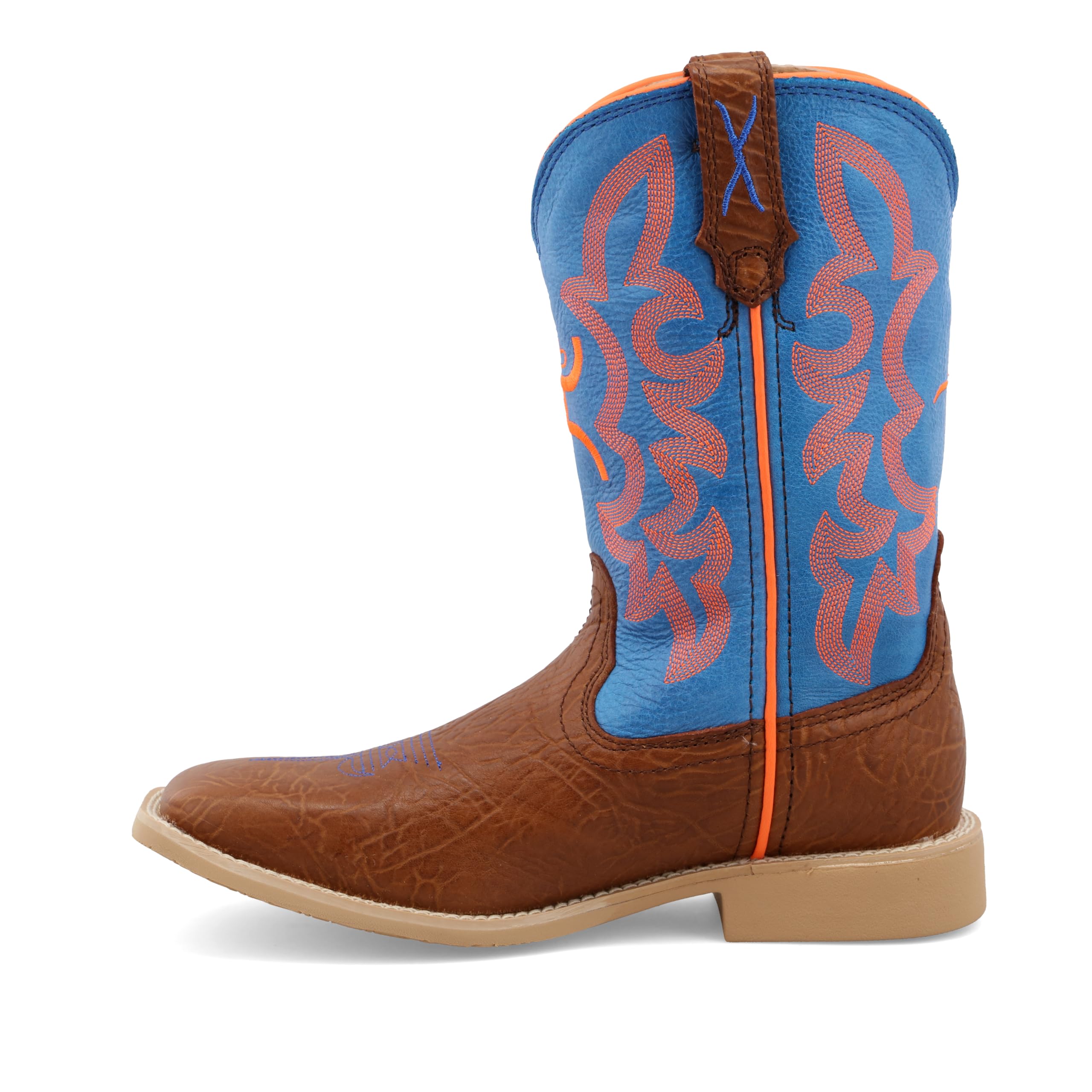 Twisted X Kids Hooey Western Boots - Wide Square Toe Comfortable Cowboy Boots for Boys & Girls | Perfect for Rodeo, Horseback Riding & Outdoor Adventures