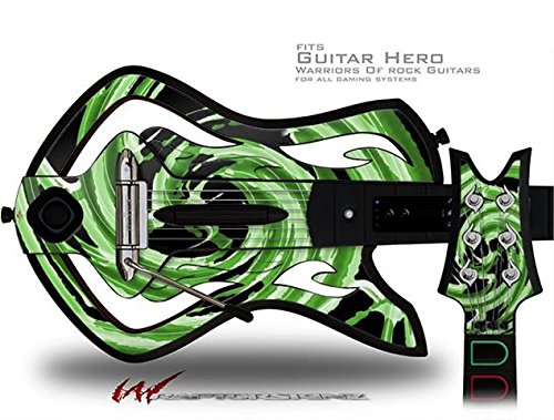 Alecias Swirl 02 Green Decal Skin for Guitar Hero Warriors of Rock Guitar - Protective Vinyl Wrap Sticker (Guitar Not Included) | Perfect for Customizing Your Gaming Controller & Enhancing Gameplay Experience