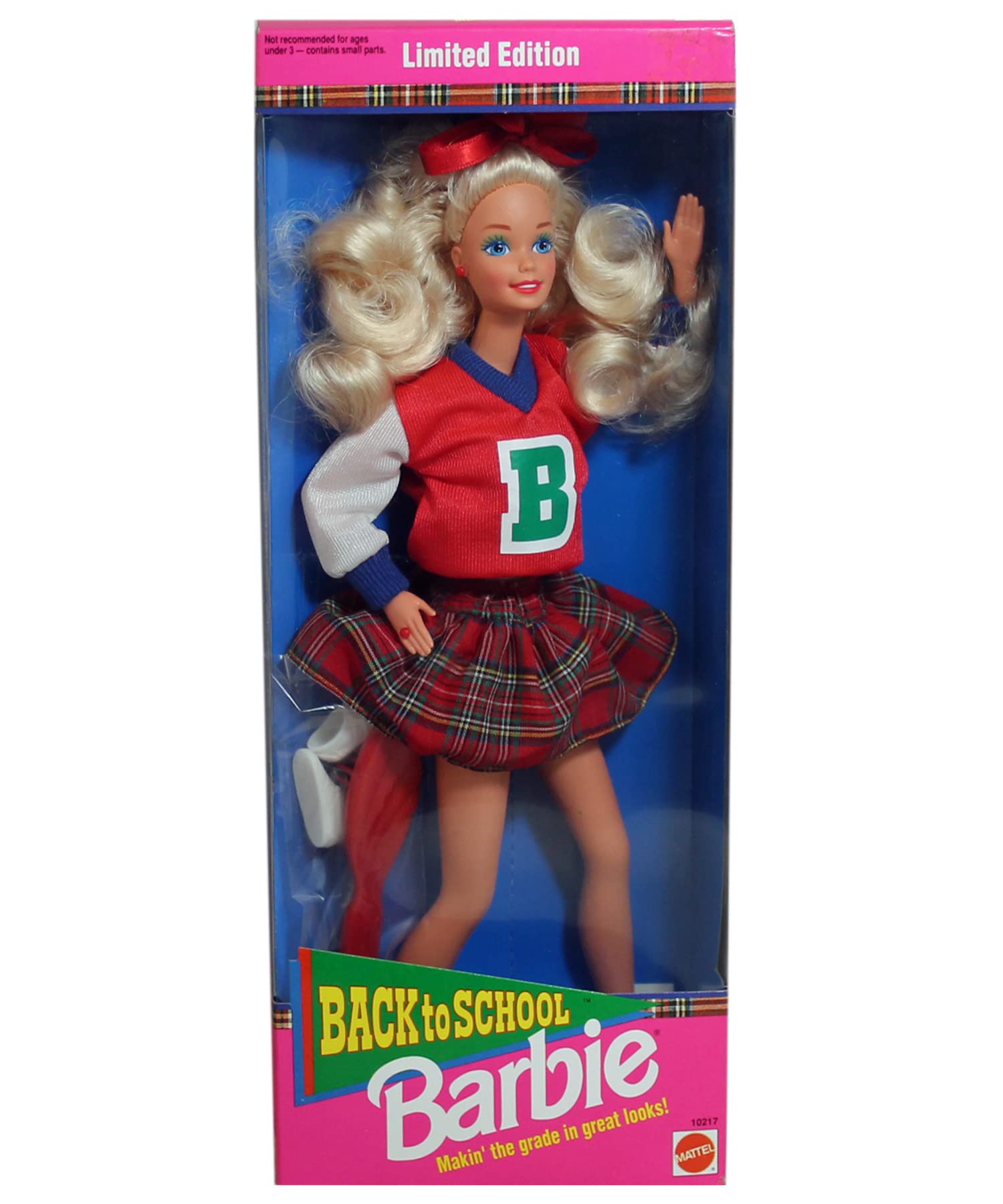 Mattel Back to School Barbie Doll 1992 - Vintage Collectible Toy for Kids & Adults, Perfect for Playtime & Display