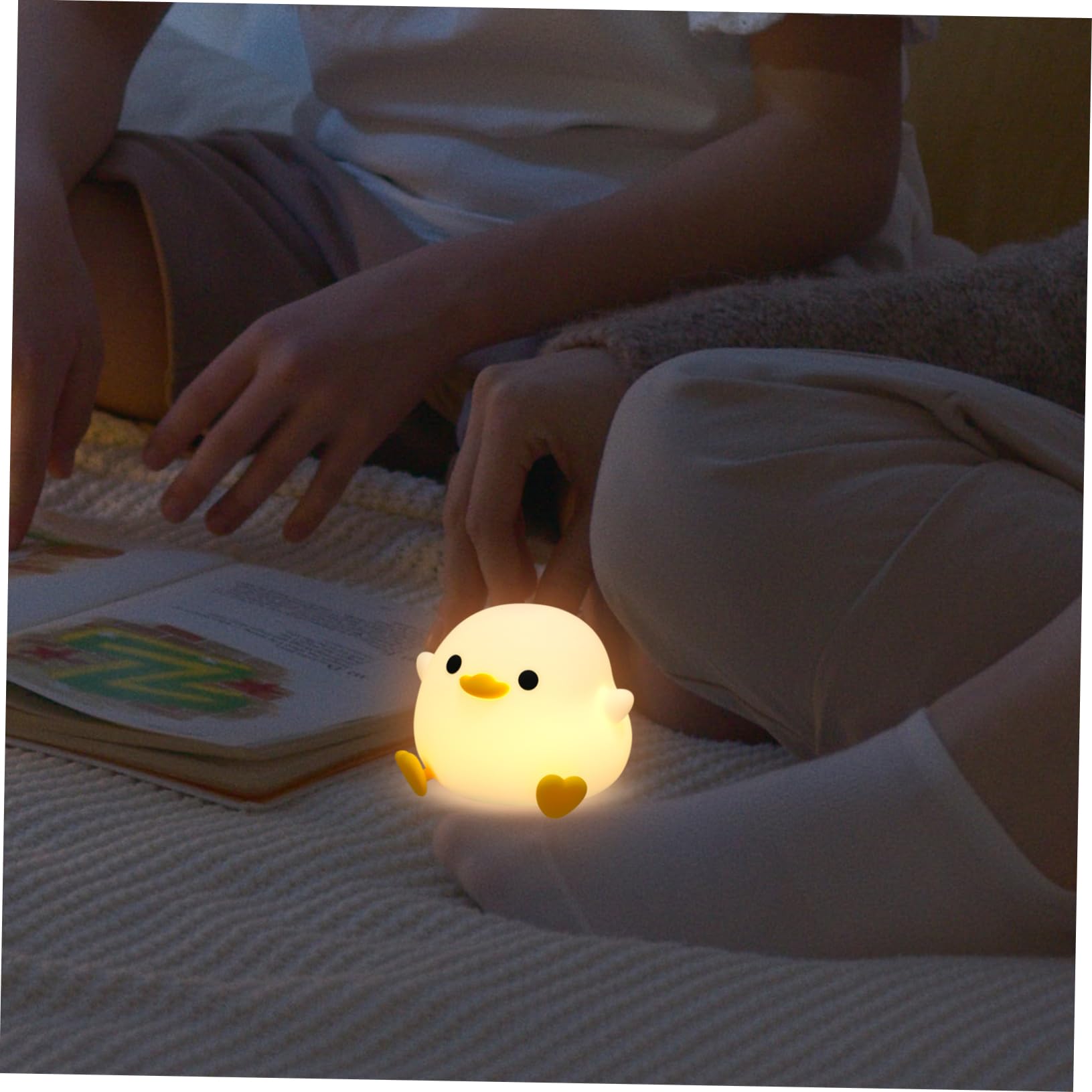 ARTIBETTER 2-Pack LED Night Light Lamp - Soft Glow Bedside Lamp for Kids, Nursery, Bedroom, Desk | Energy-Efficient, Child-Safe Nightlight for Sleep, Reading & Relaxation