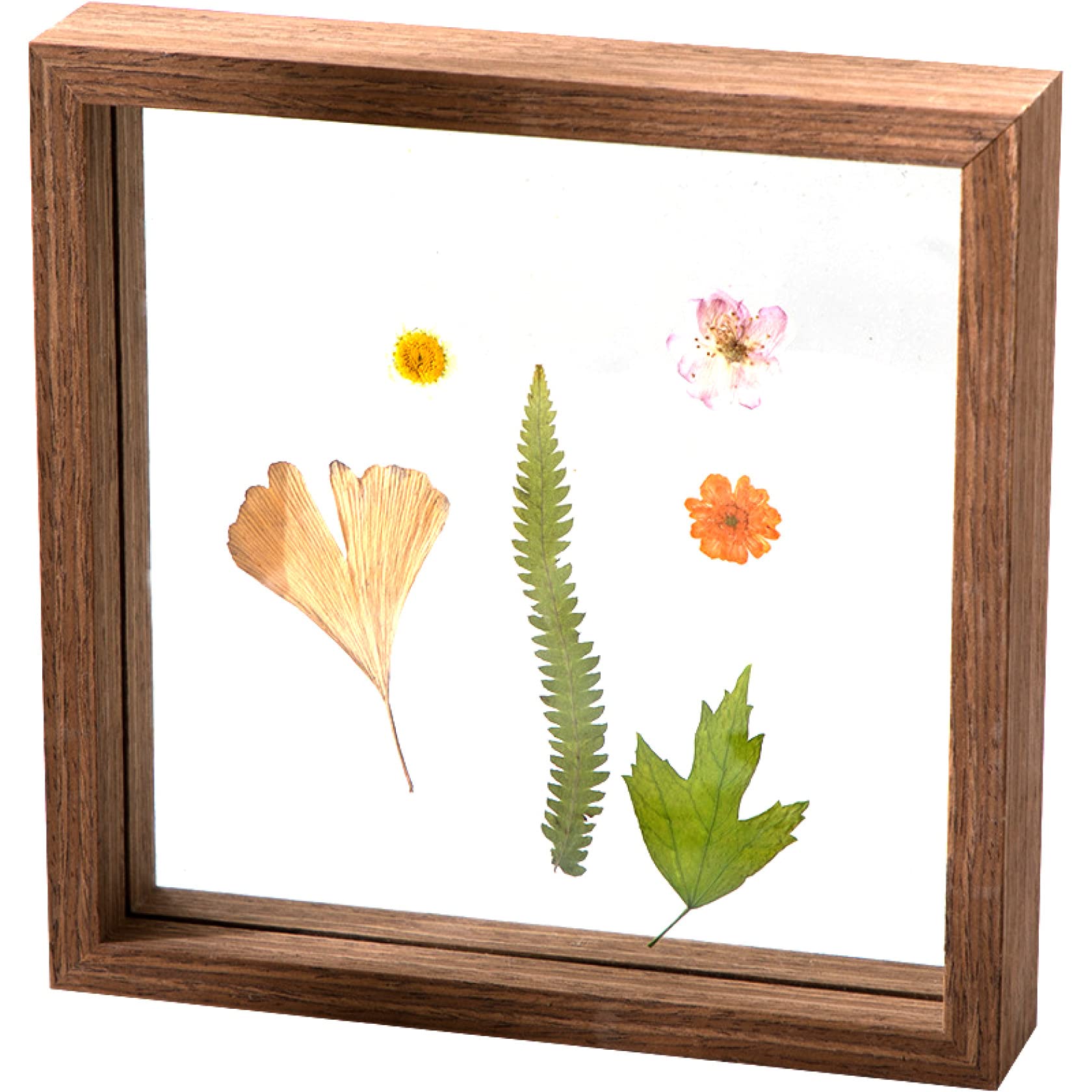 Personalized Wooden Picture Frame with Transparent Glass and Floral Design - 1Pcs Tabletop Photo Frame for Home Decor, Wedding, Birthday Gift & Office Display