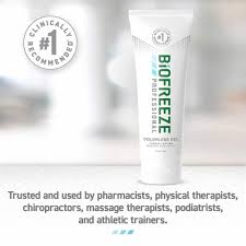 Biofreeze Professional Pain Relief Gel - 4 oz Tube for Muscle & Joint Pain - Fast-Acting Cooling Gel for Athletes, Arthritis & Back Pain Relief