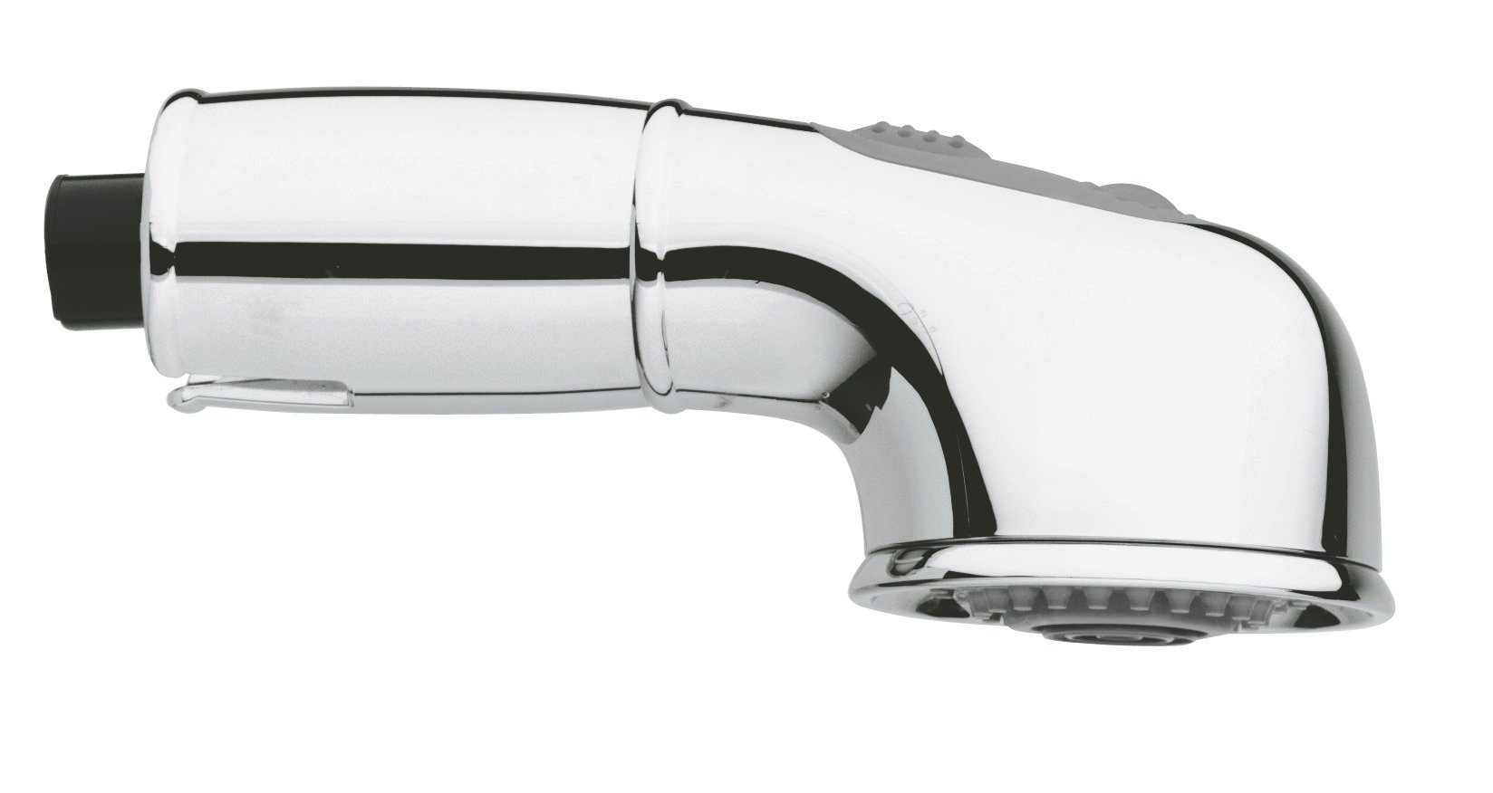 Growe 12475000 Pull-Out Hand Shower with 5 Spray Modes - Chrome Finish for Bathroom & Kitchen Sink - Easy Installation & Flexible Hose