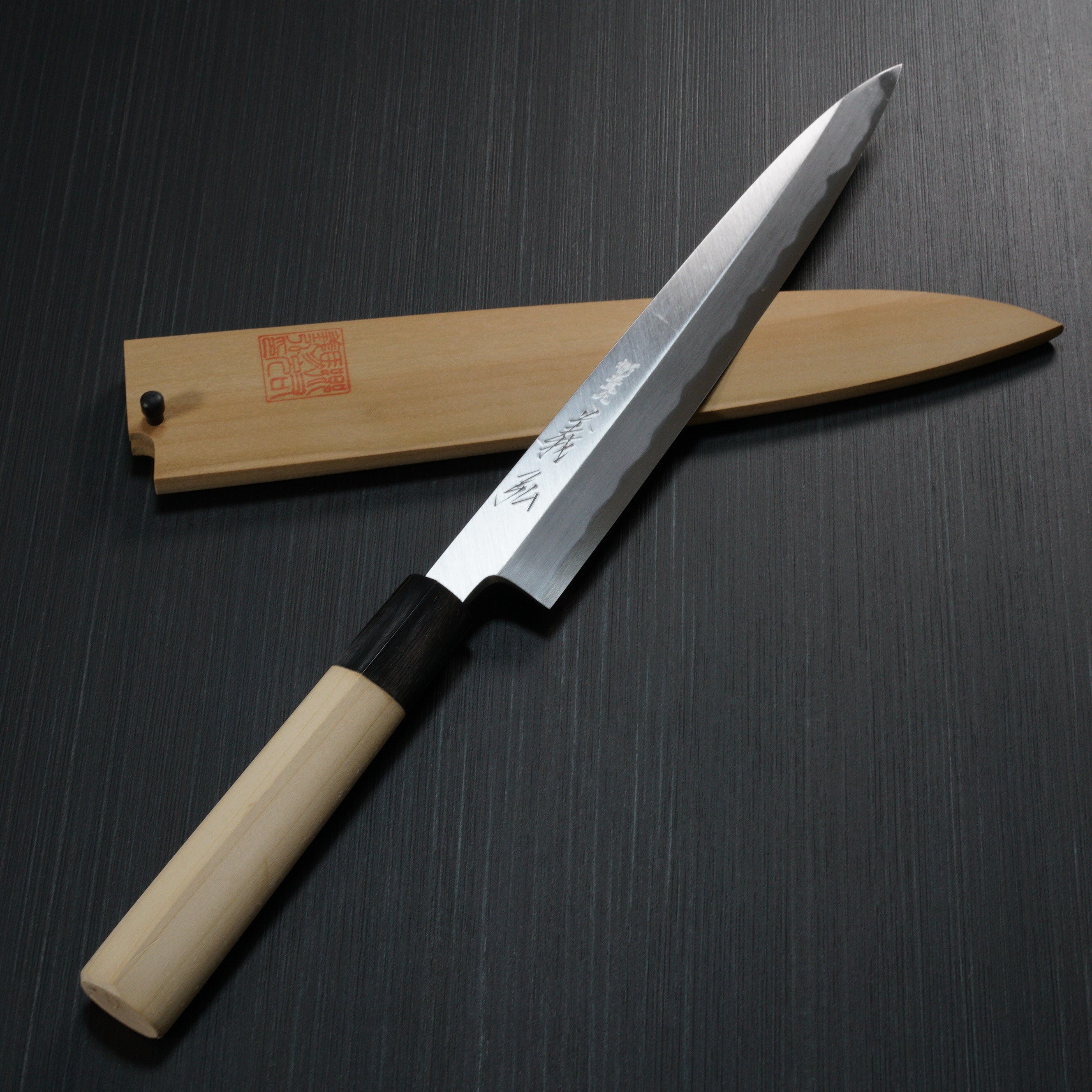 Premium Yoshihiro Jyosaku Shirogami White Steel #2 Sashimi Yanagiba Knife 210mm - Japanese Chef Knife for Sushi, Sashimi & Precision Cutting - Perfect for Professional Chefs & Home Cooks