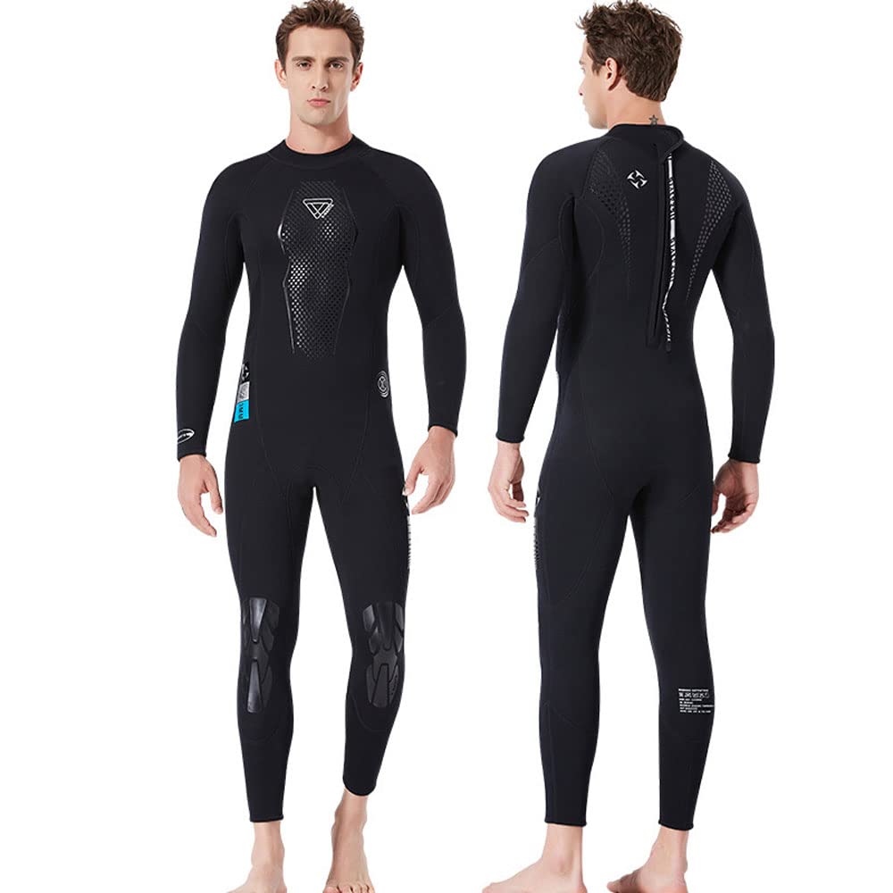 3mm Neoprene Wetsuit for Men - Cold Water Surfing, Diving, Swimming & Jet Skiing - Perfect for Winter Water Sports & Outdoor Activities
