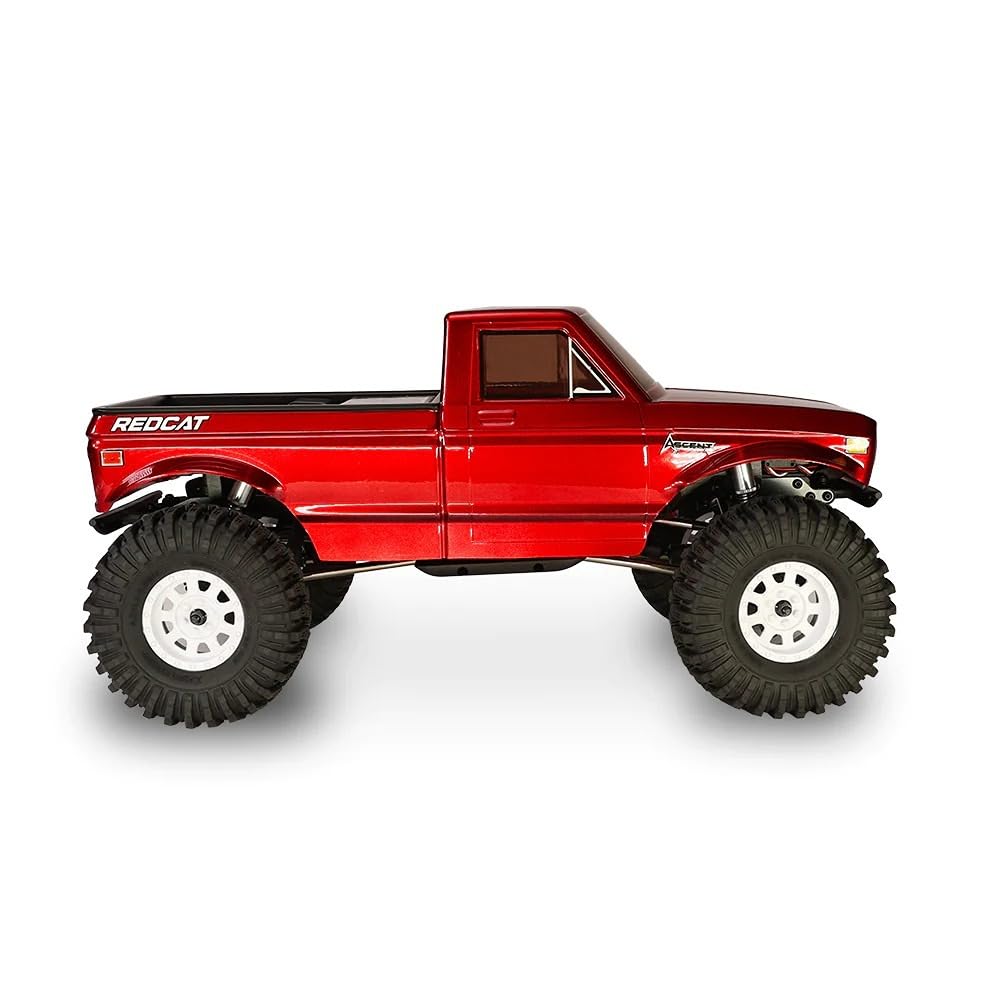 Redcat Ascent 1/10 Scale LCG Performance Rock Crawler - High Torque 4WD RC Car for Off-Road Trail & Rock Climbing Adventures (Red) - Perfect for Backyard Crawling, Trail Exploration and Competitive RC Racing
