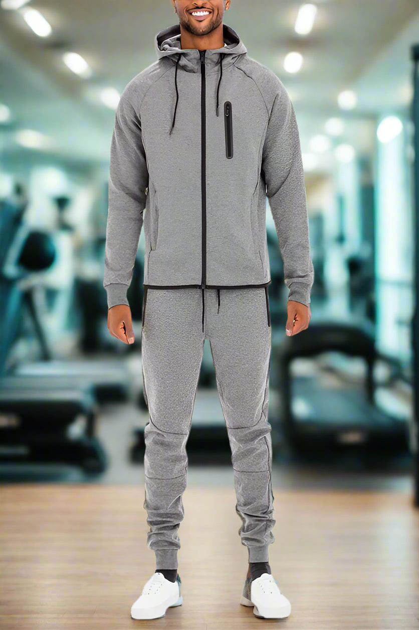 Men's Dynamic Active Track Set - Lightweight Breathable Running Jogging Outfit for Gym Workouts & Outdoor Sports